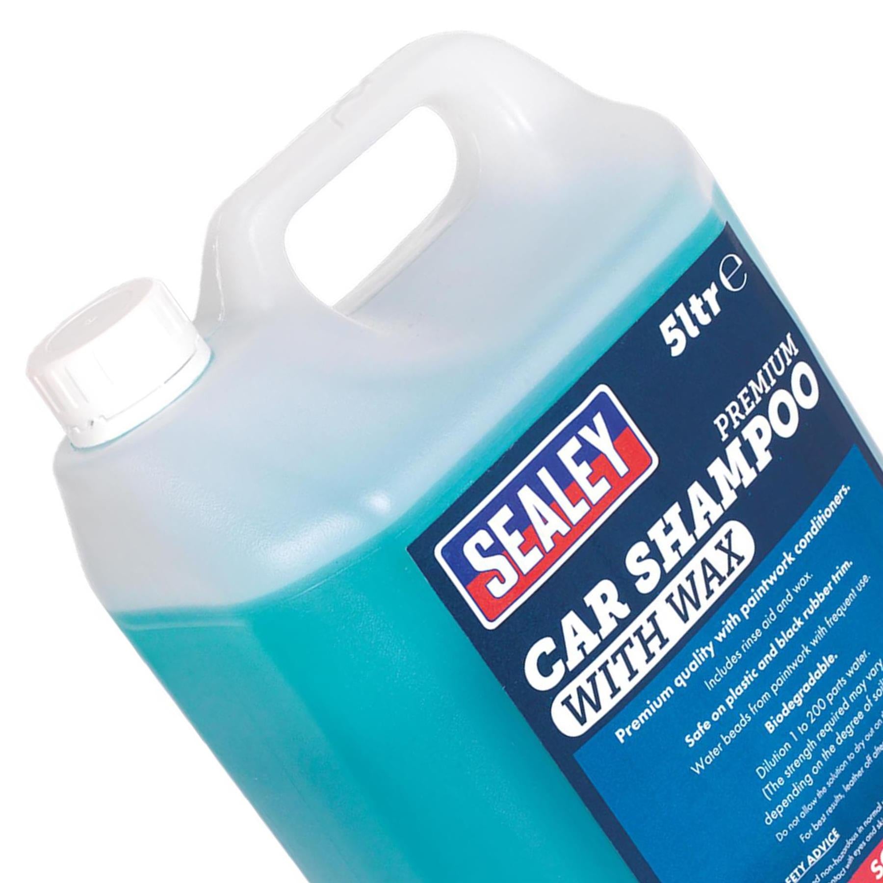 Sealey Car Shampoo Premium with Wax 5L