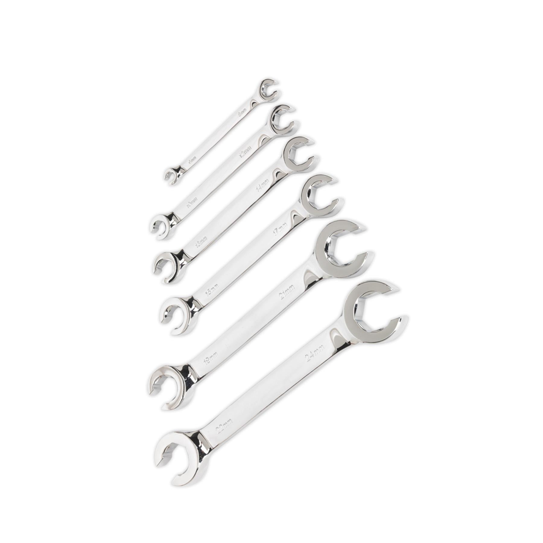 Sealey Flare Nut Spanner Set 6pc Metric