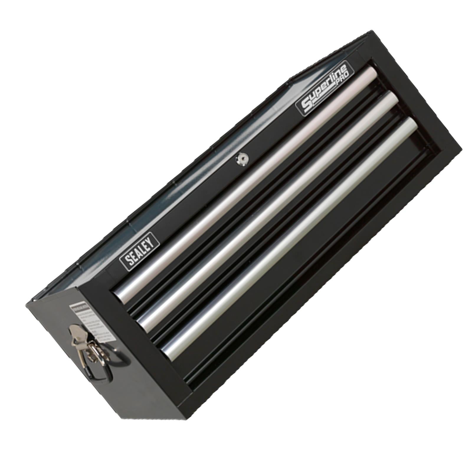 AP3503TB Sealey Mid-Box 3 Drawer with Ball Bearing Runners - Black/Grey