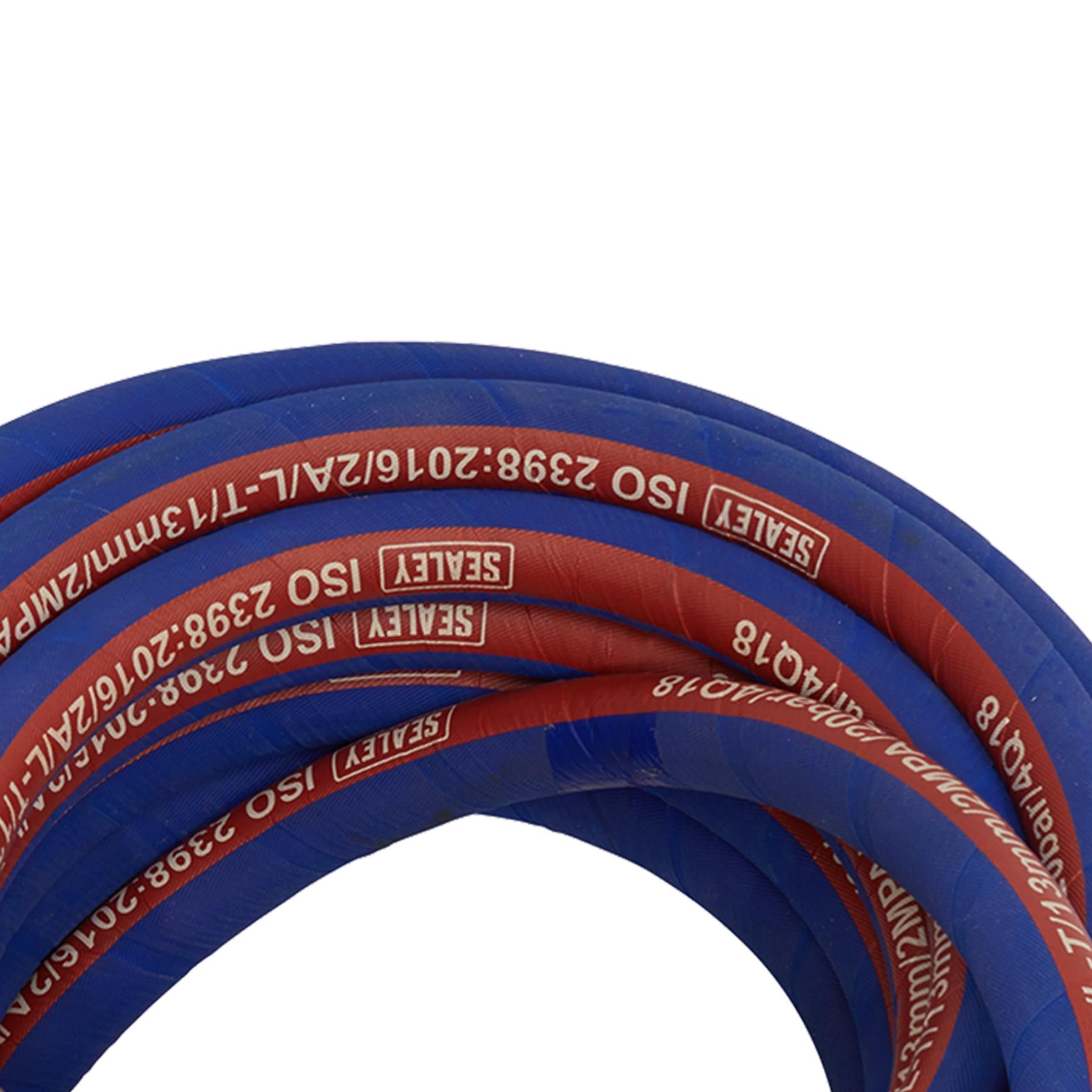 Sealey Air Compressor Hose 10m x Ø13mm with 1/2"BSP Unions Extra-Heavy-Duty