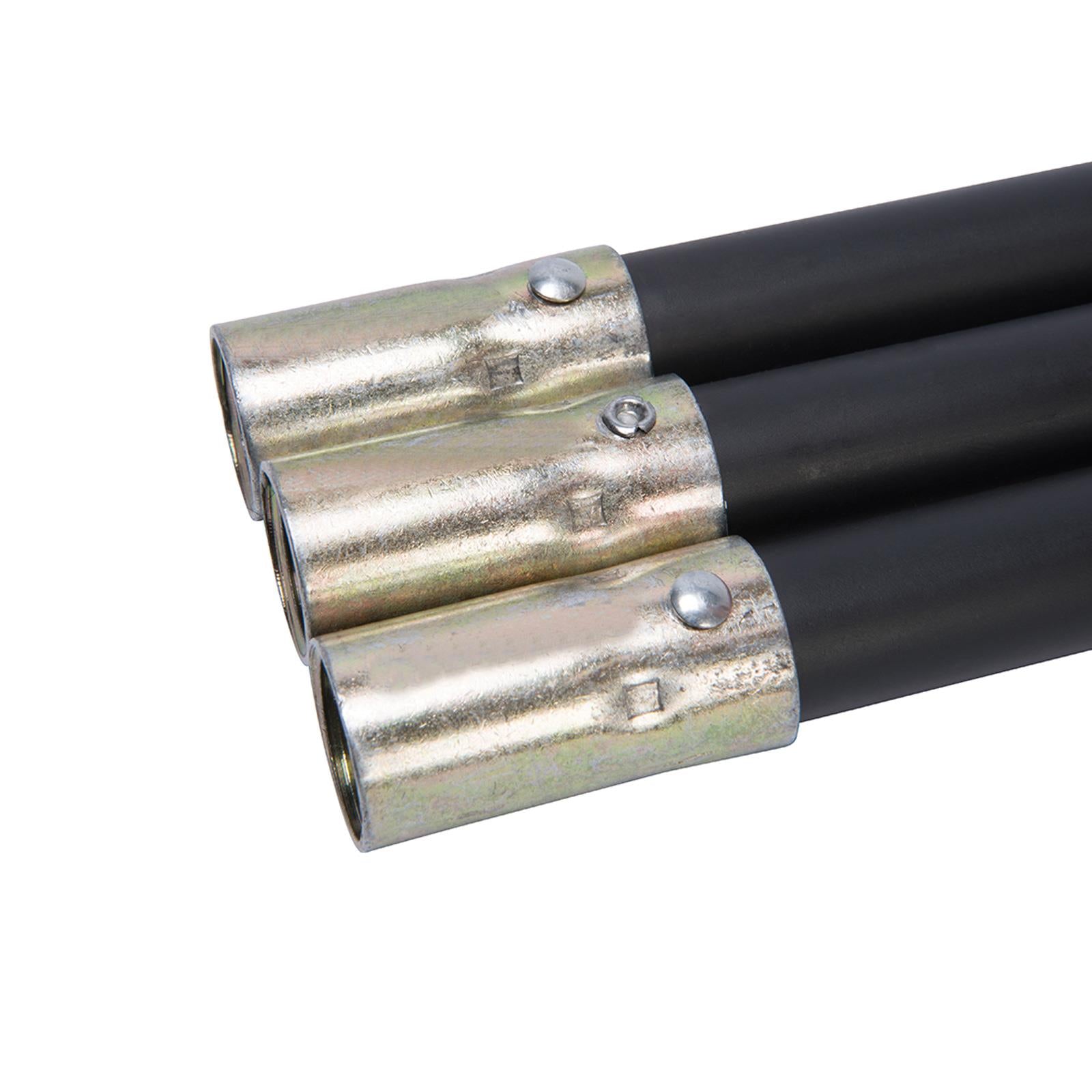 12Pce Drain Rod System - Drain Rod Set With Superior Interlocking Fittings