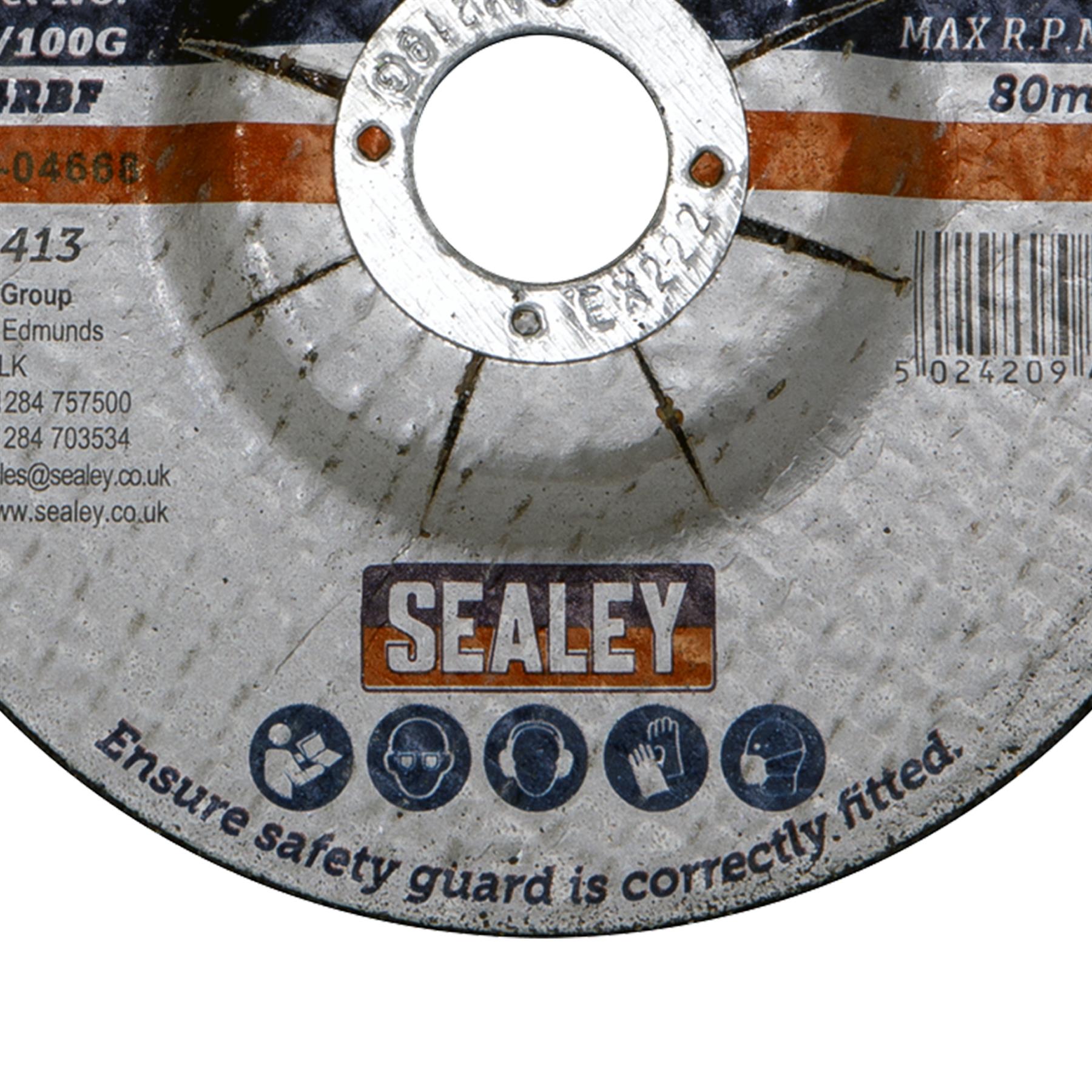 Sealey Grinding Disc 100 x 6mm 16mm Bore PTC/100G