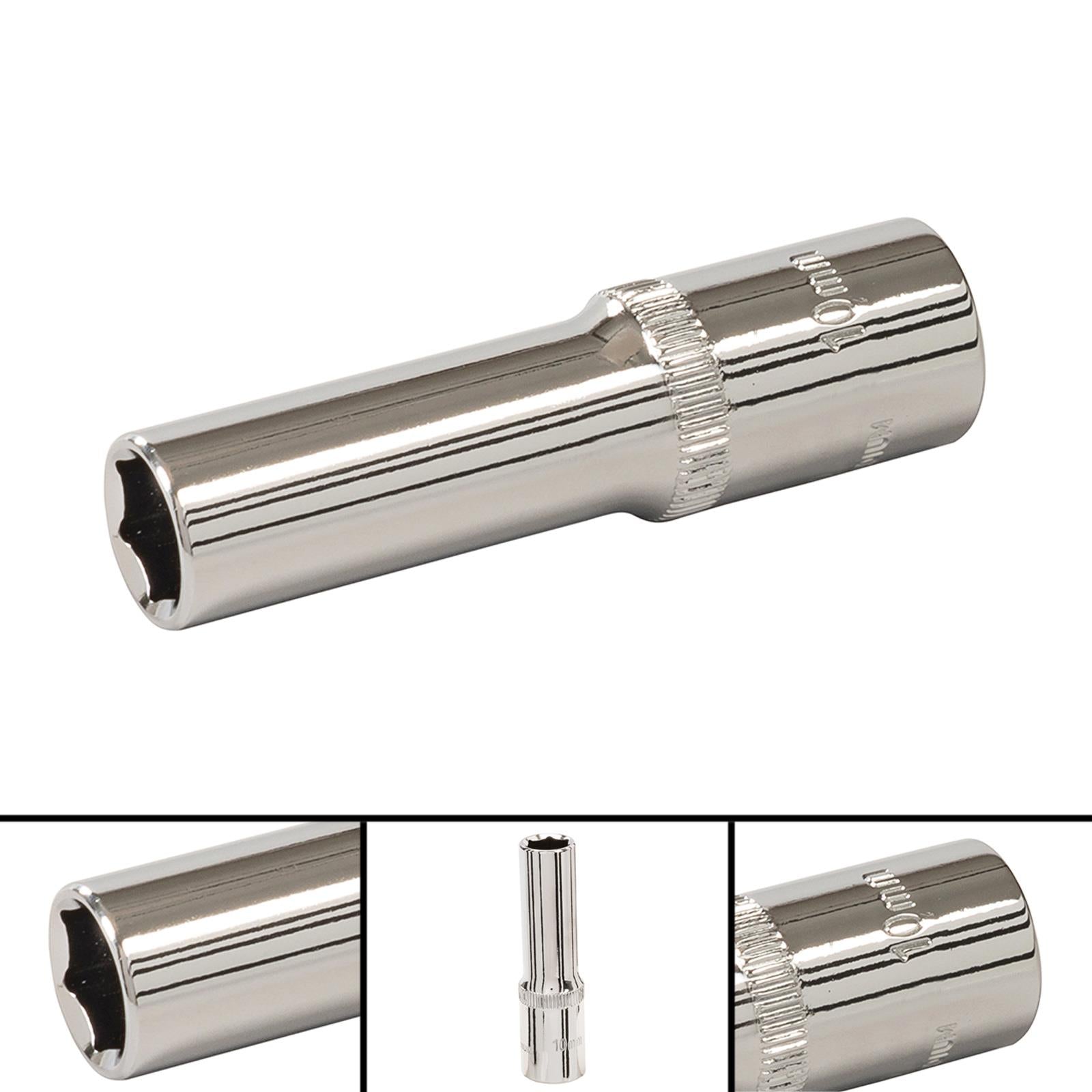 Deep Socket 3/8" Drive 6pt Metric 6 Point Hex Corrotion Resistant Socket 10mm