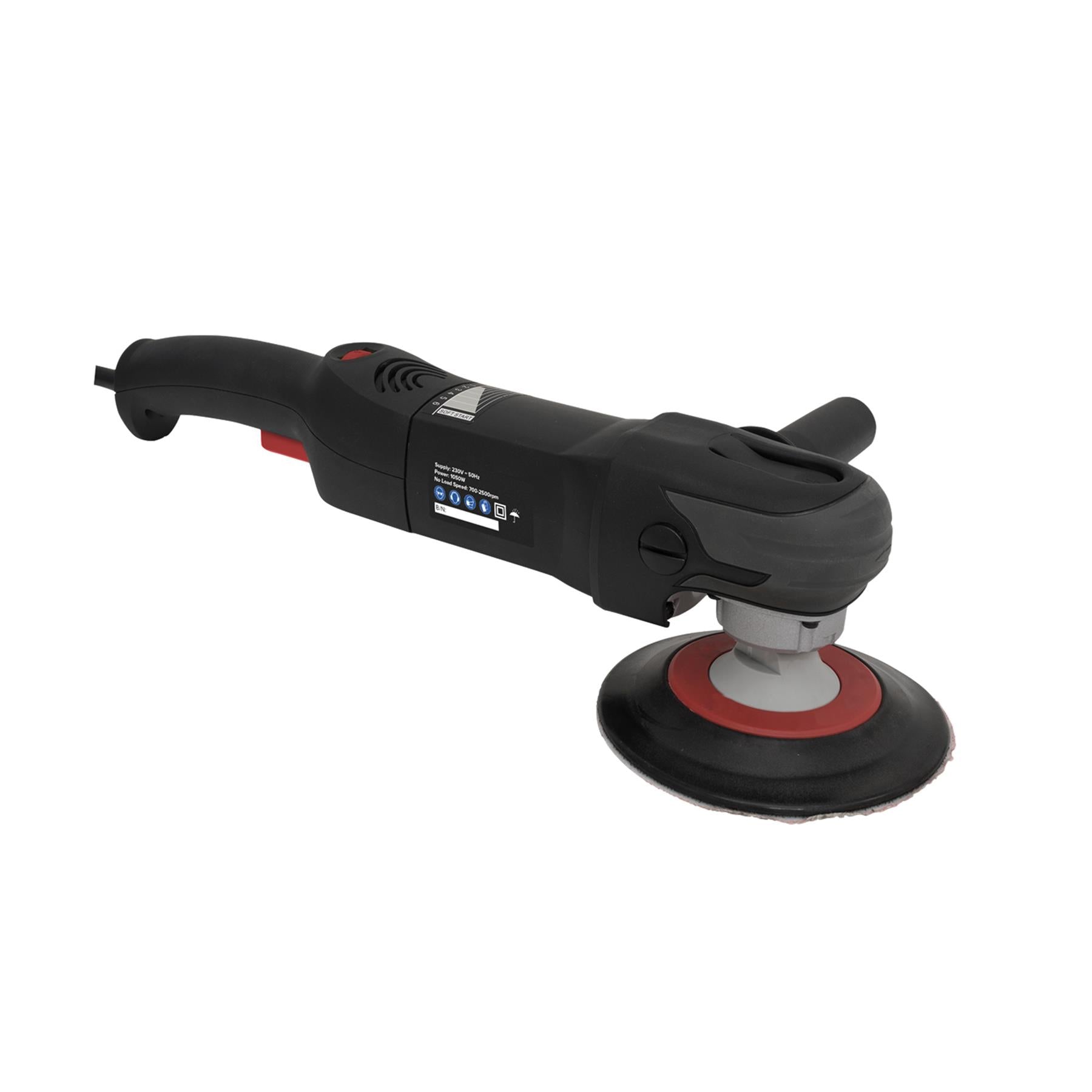 Sealey Rotary Polisher 150mm 1050W/230V Fast & Easy Pad Changes