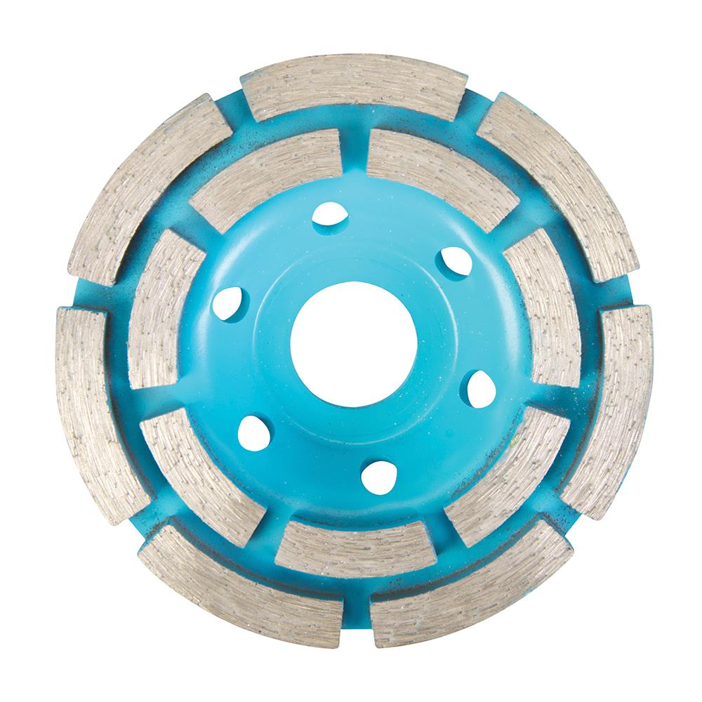 100 X 22.2mm Concrete Grinding Diamond Disc Double Row Offers Finer Finishing