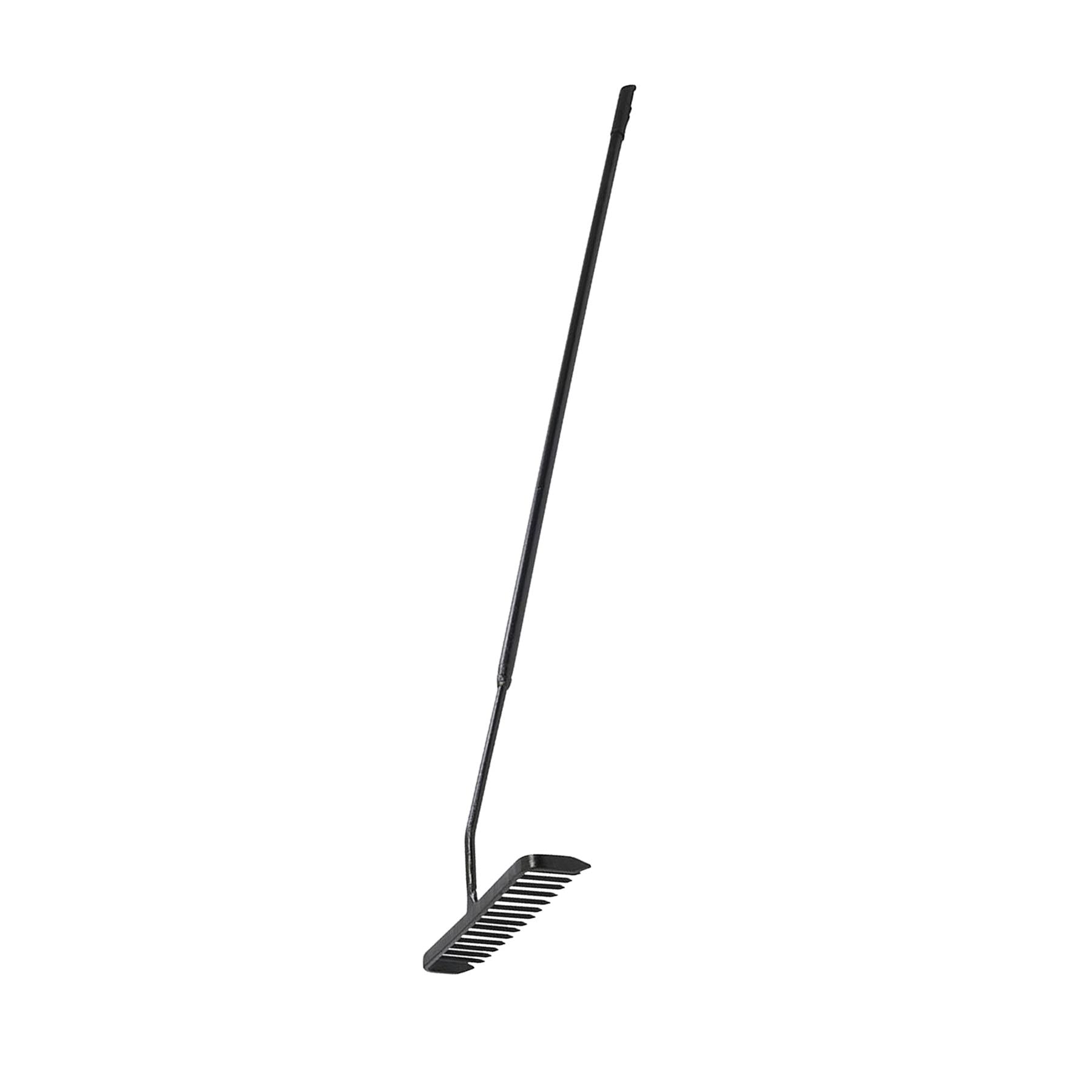 Heavy Duty Forged Steel Tarmac Rake 1500mm Long Tubular Handle 16 Round Teeth Roads Paths
