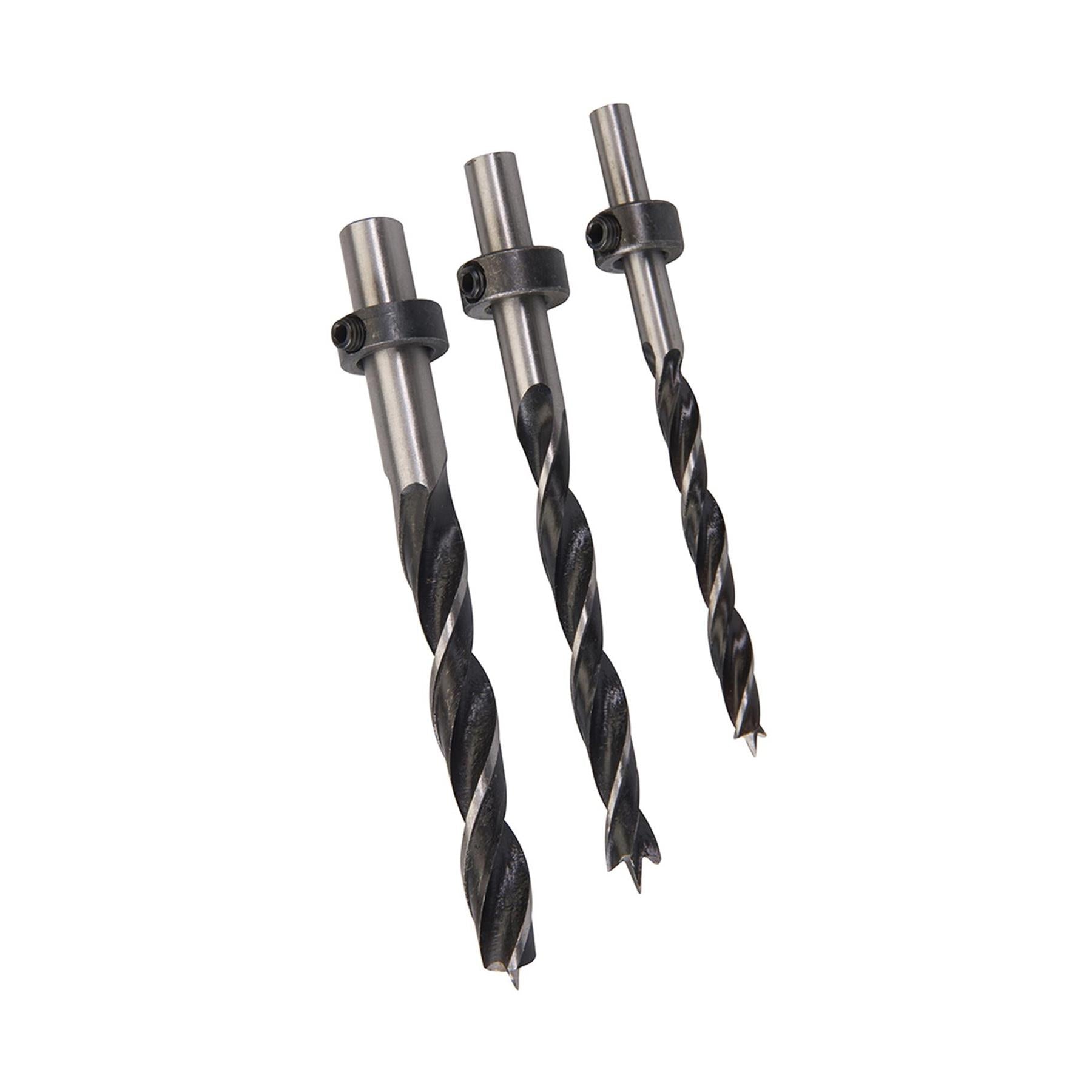 Drill Set 3Pce 6-8-10mm Carpenters Wood Drills Use With Pocket Jig 342613