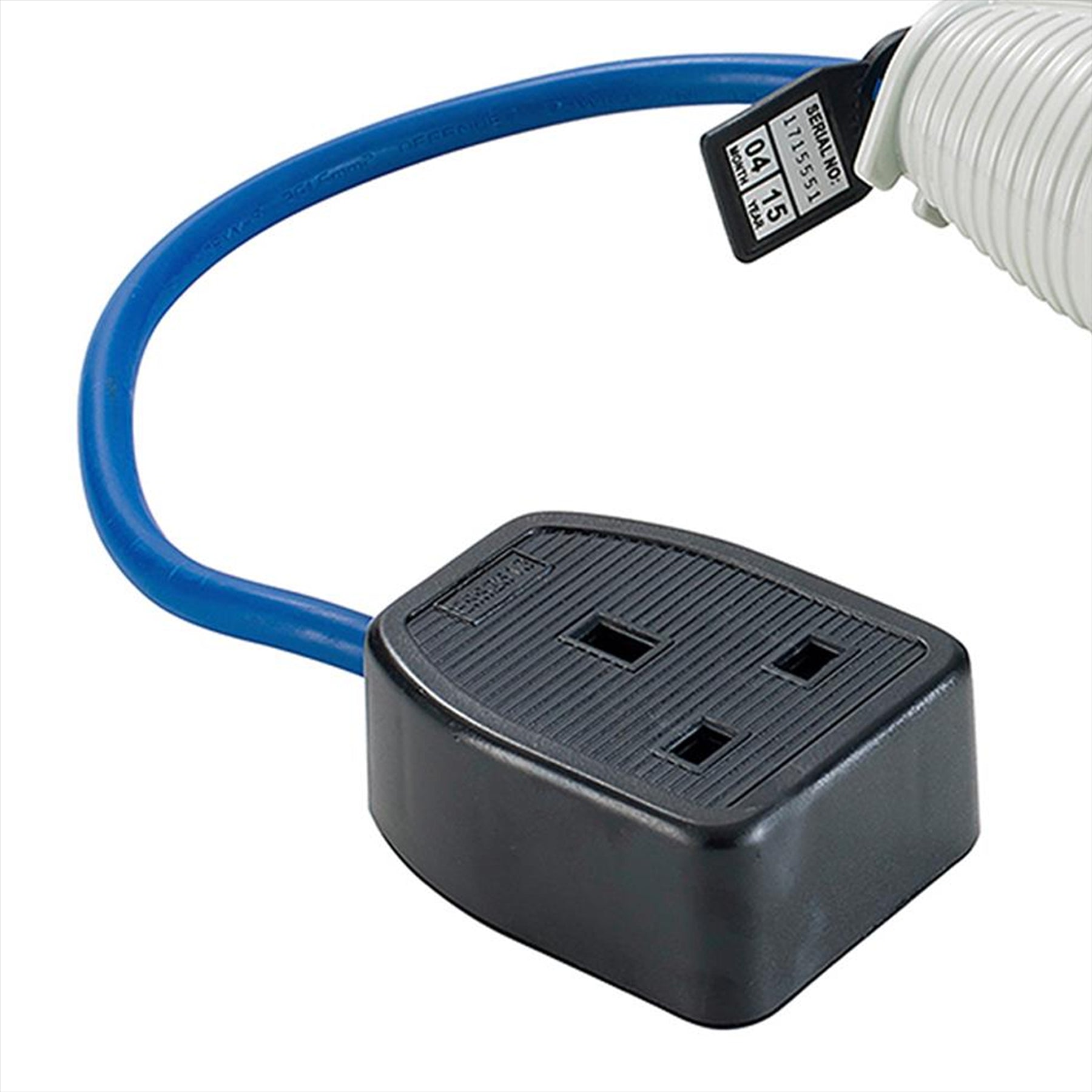 Defender Fly Lead Converter 16A - 13A 230V Single socket with 25cm cable