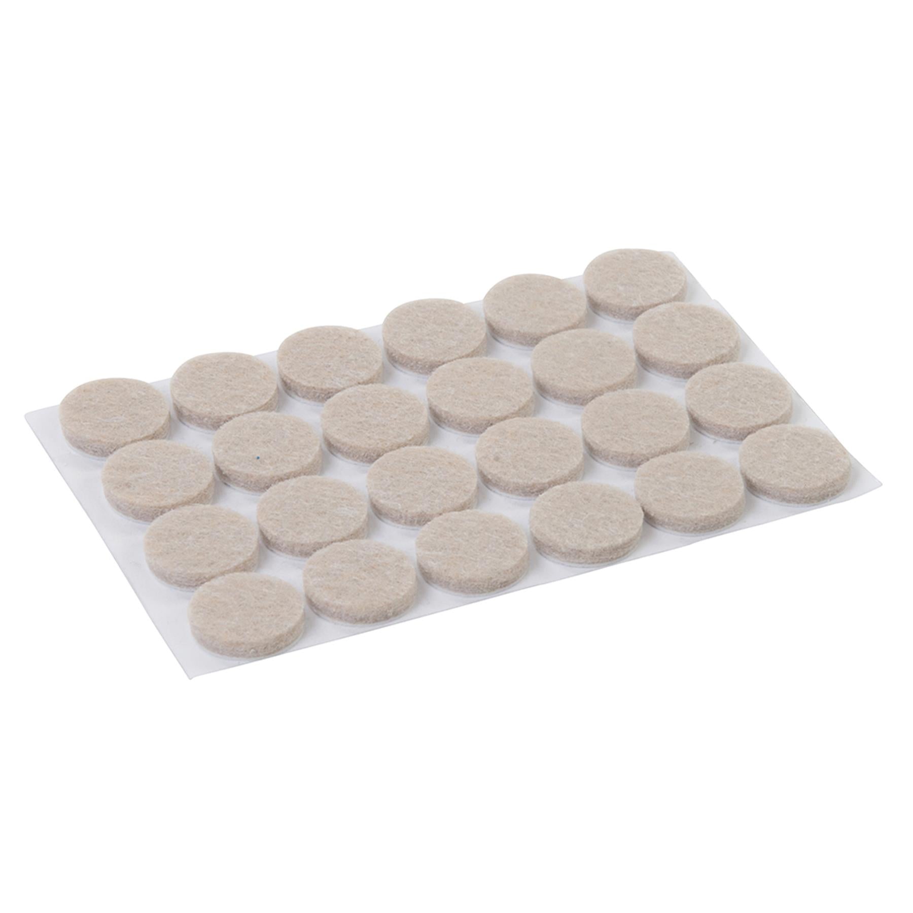 24Pk Self Adhesive Felt Pads Protectors - 20mm Round Provides Smooth Protection