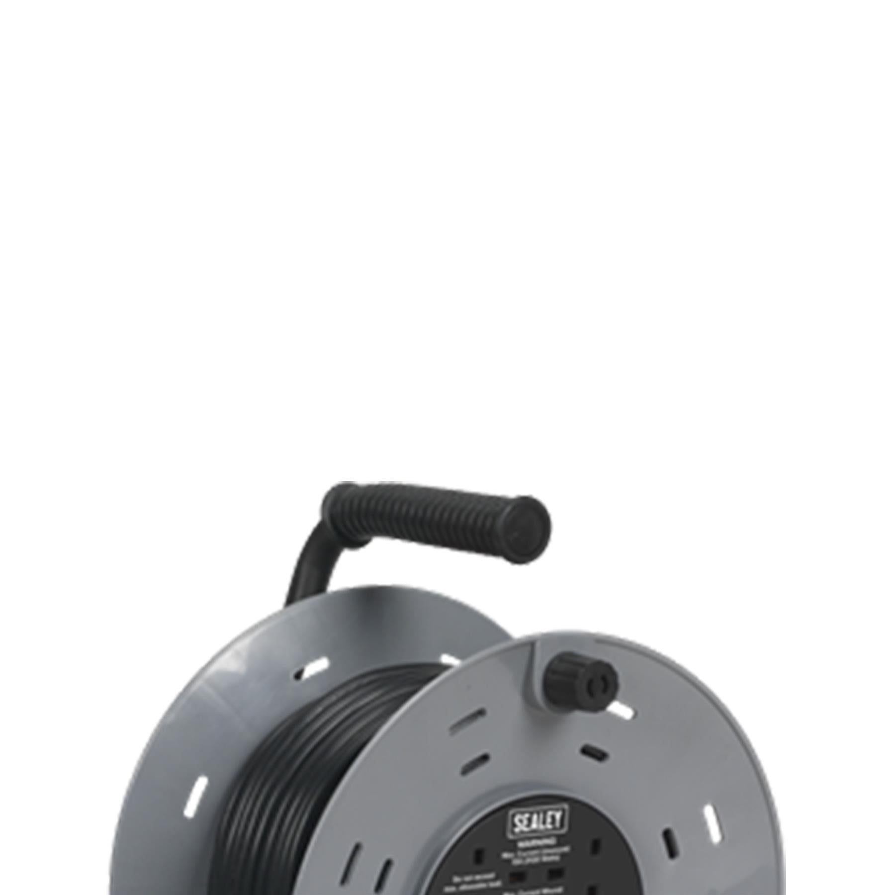Sealey Cable Reel 50m 4 x 230V 1.25mm Thermal Trip