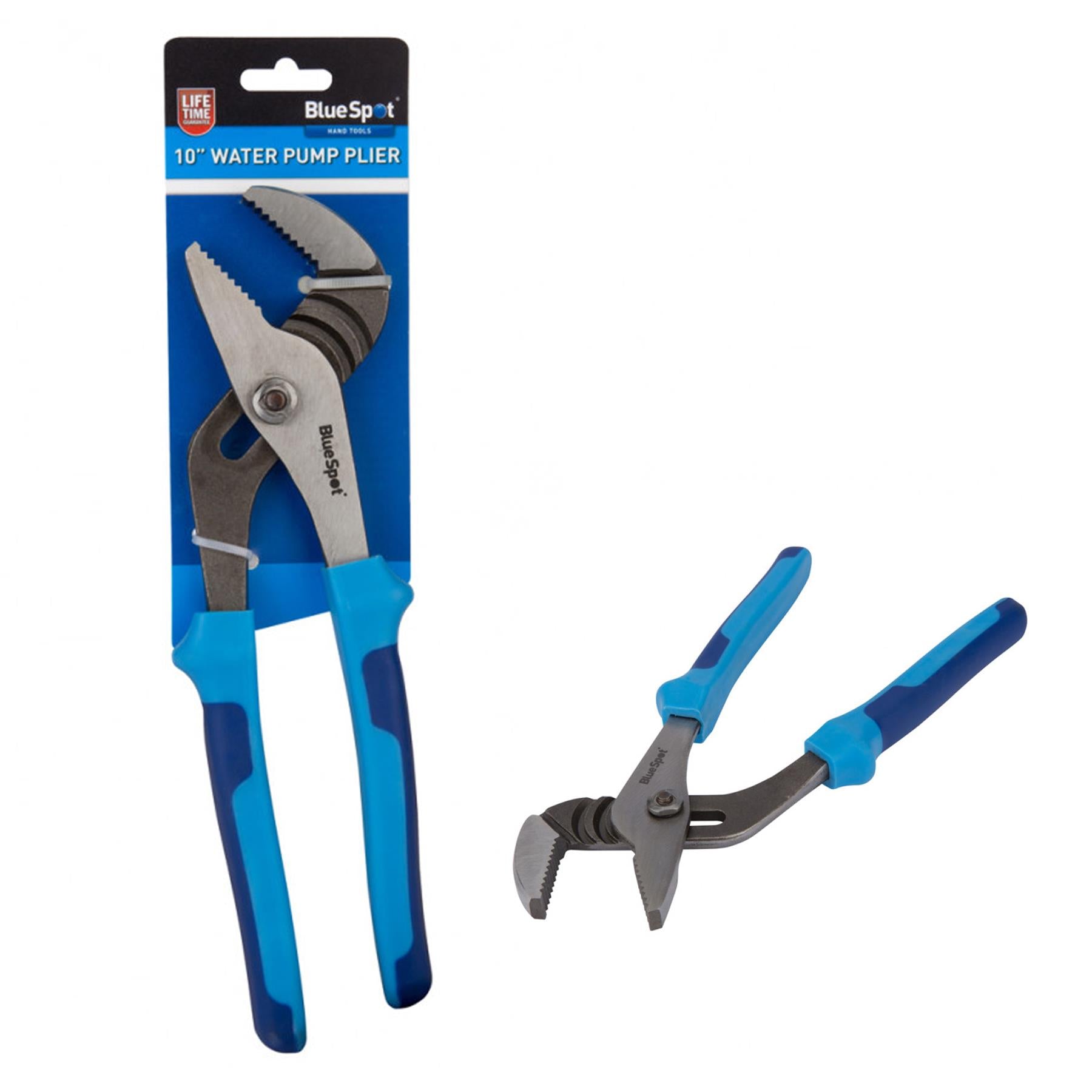 BlueSpot 10" Plumbers Water Pump Plier Groove Joint Wrench Pipe Sliding Jaw Heavy Duty