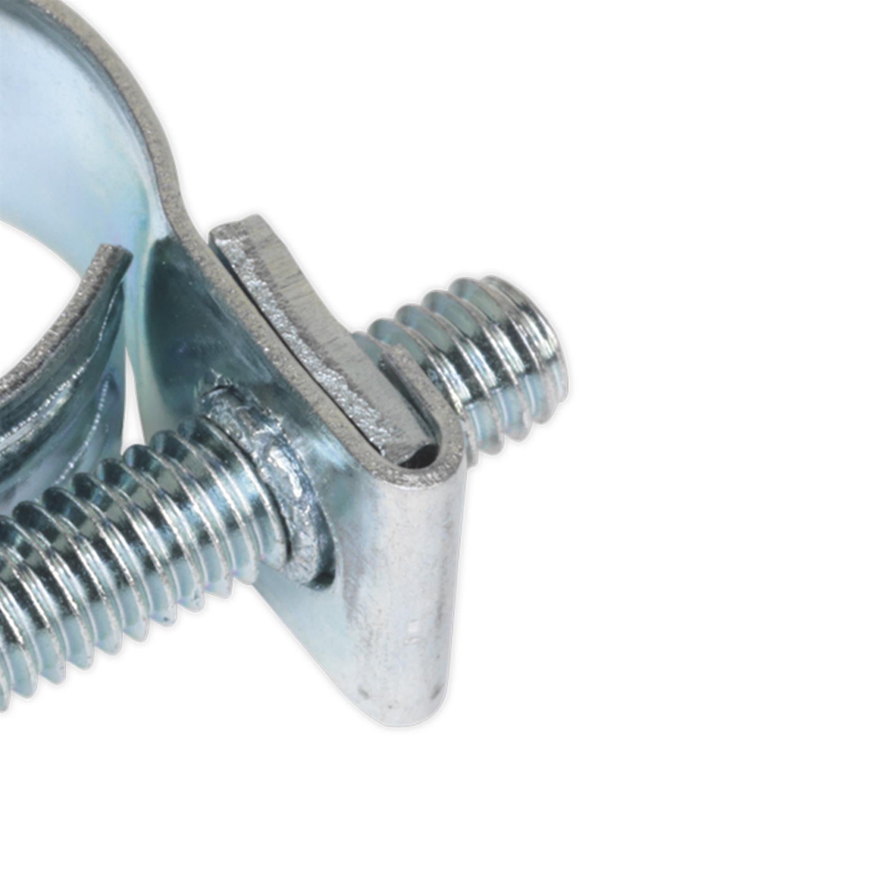 Mini Hose Clip 10-12mm Pack of 30. MHC1012 Sealey