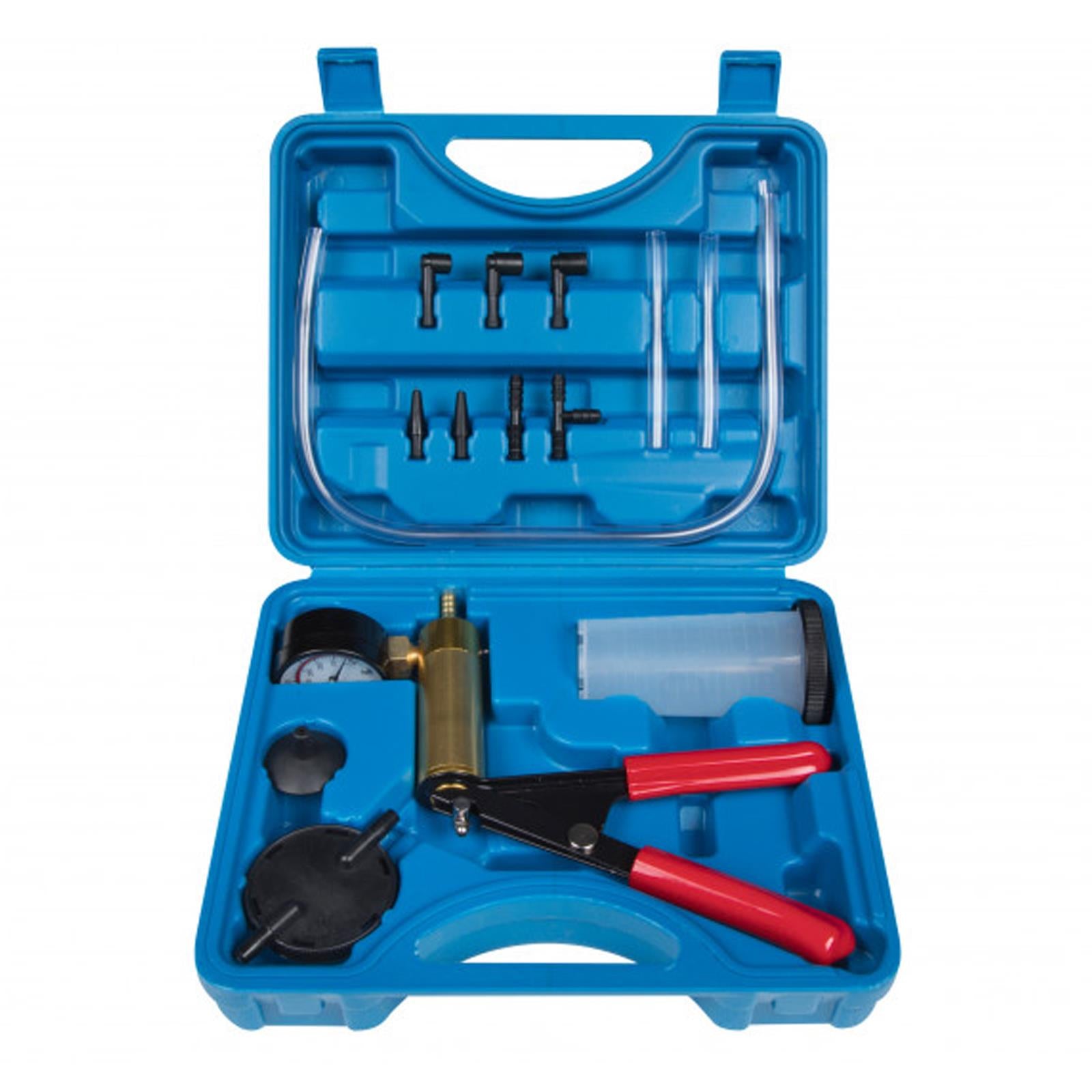BlueSpot Brake Bleeder and Vacuum Pump Kit Car Bike Vehicle Tester Fuel Ignition Testing