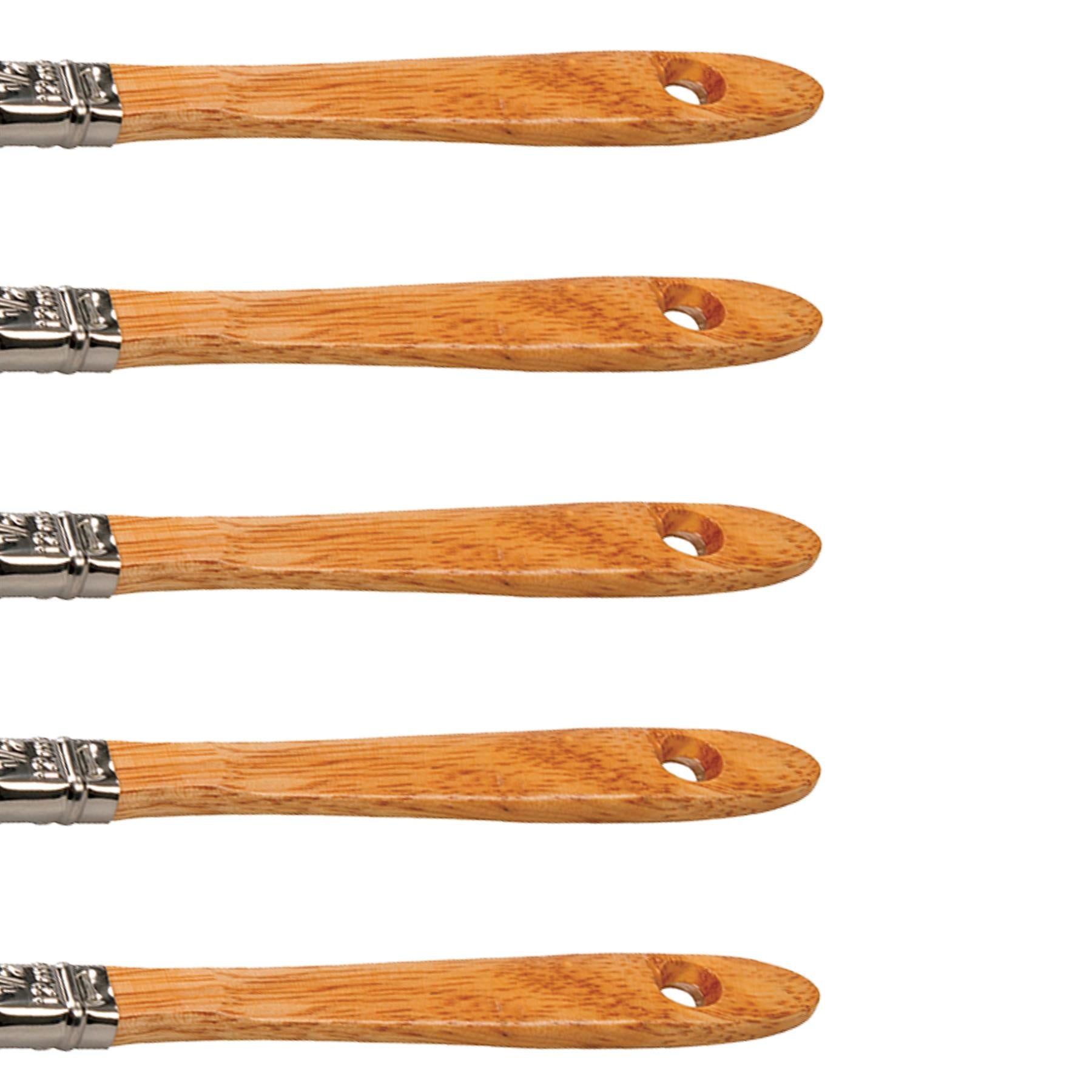 12mm Synthetic Paint Brush For Emulsion Varnish Wood-Stain Lacquer - 12pk