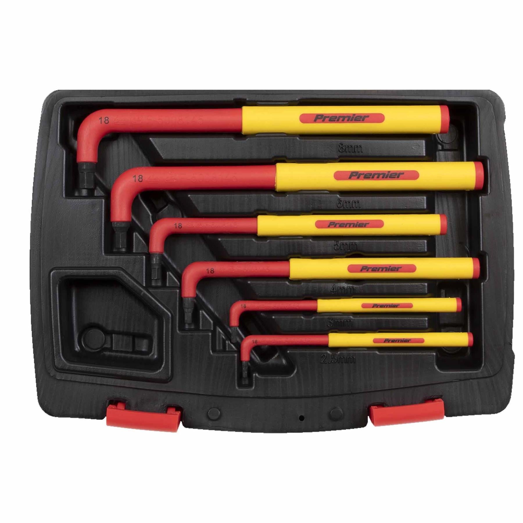 Sealey Hex Key Set 6pc Extra-Long VDE
