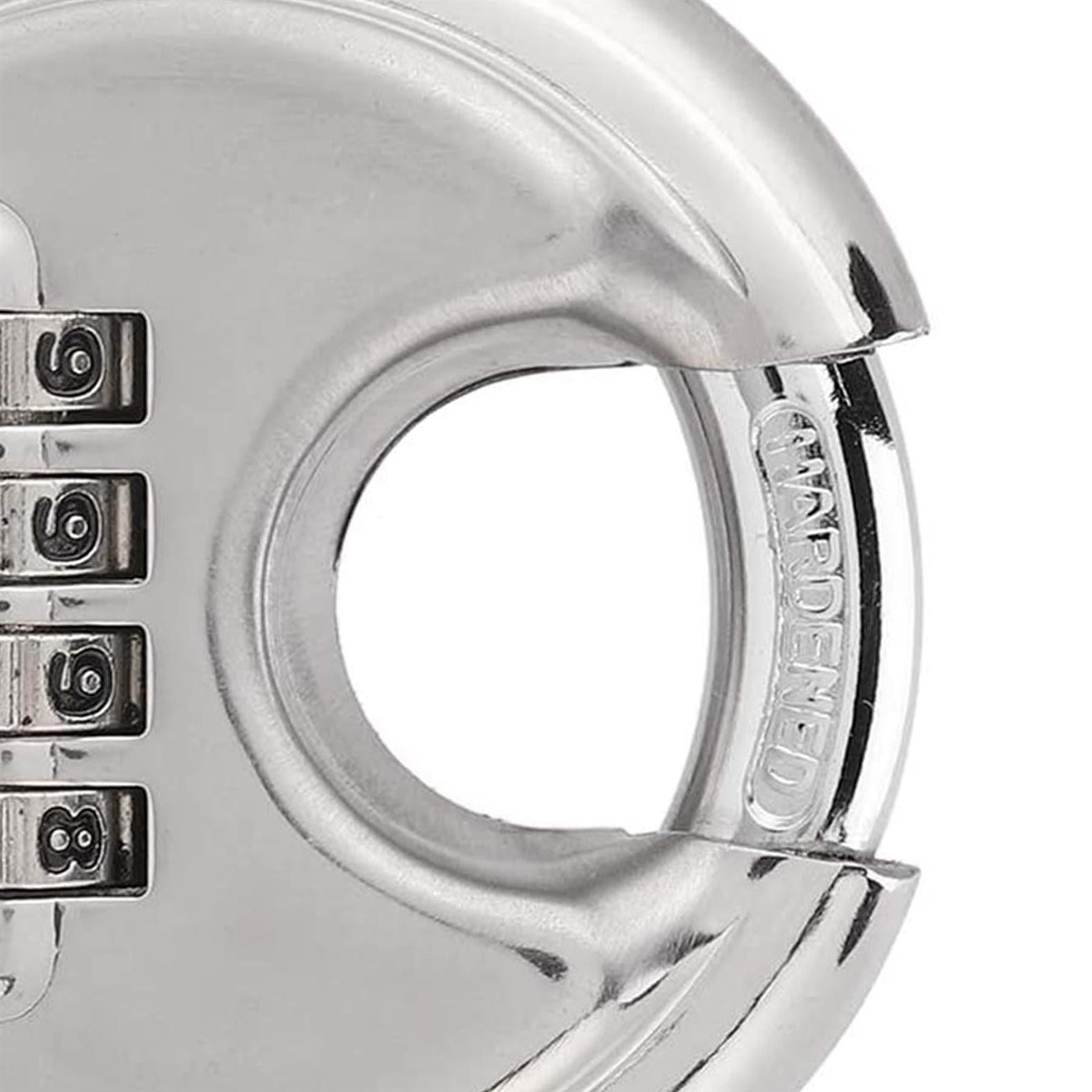 70mm Digit Disc Padlock 4 Stainless Steel Combination Disc Padlock High Quality
