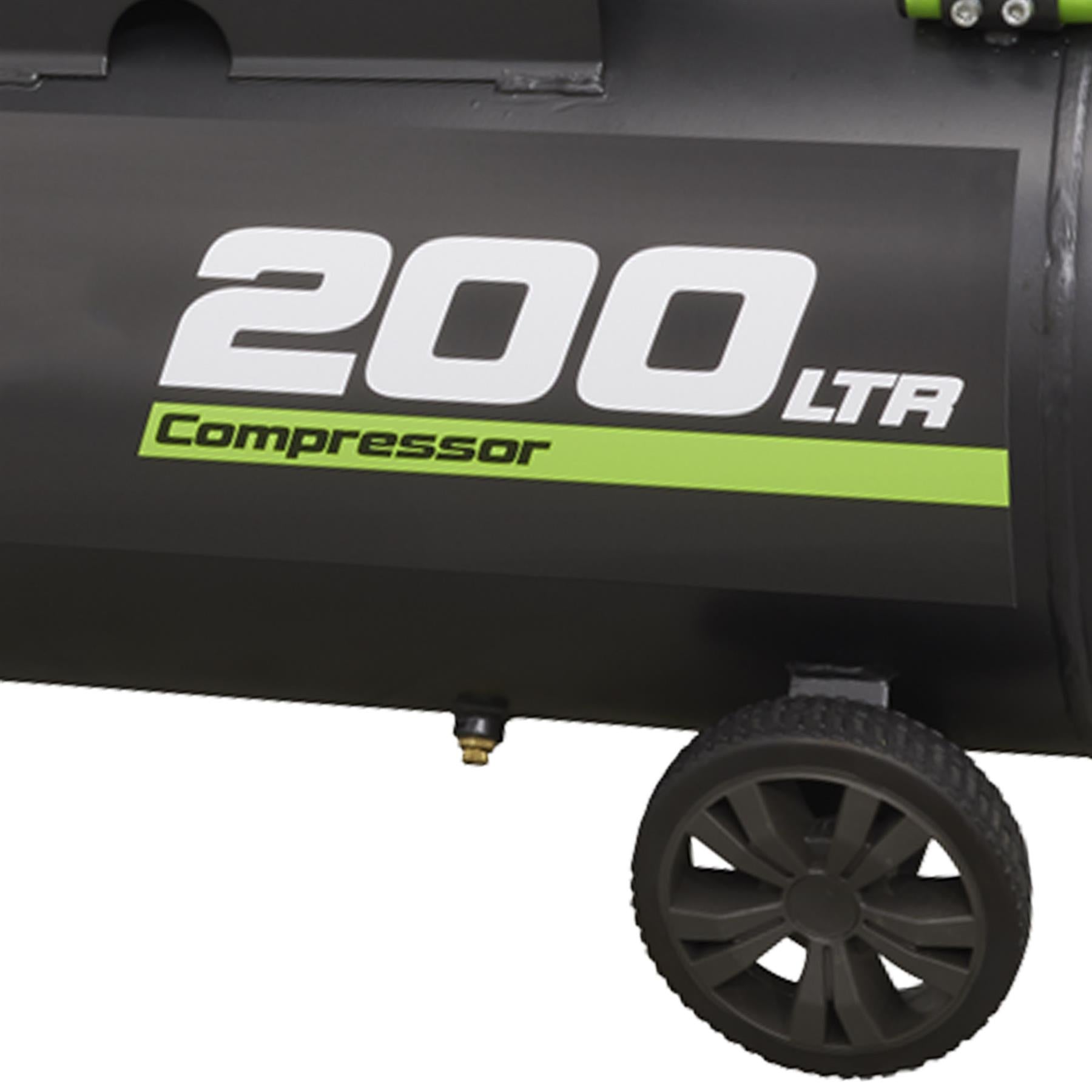 Sealey Compressor 200L Belt Drive 3hp With Aluminium Cylinders