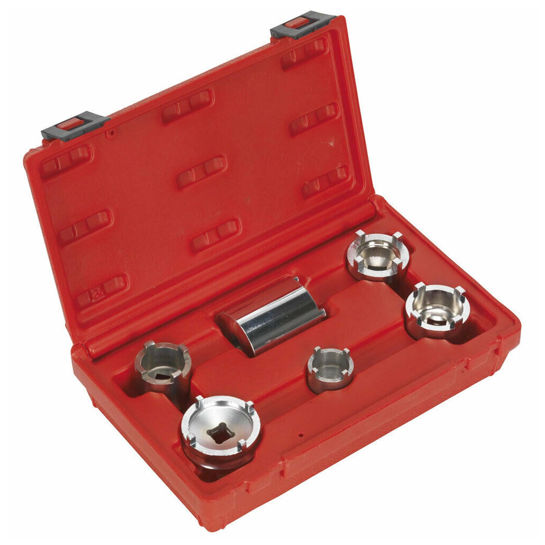 Sealey Motorcycle Swingarm Locknut Set 6pc