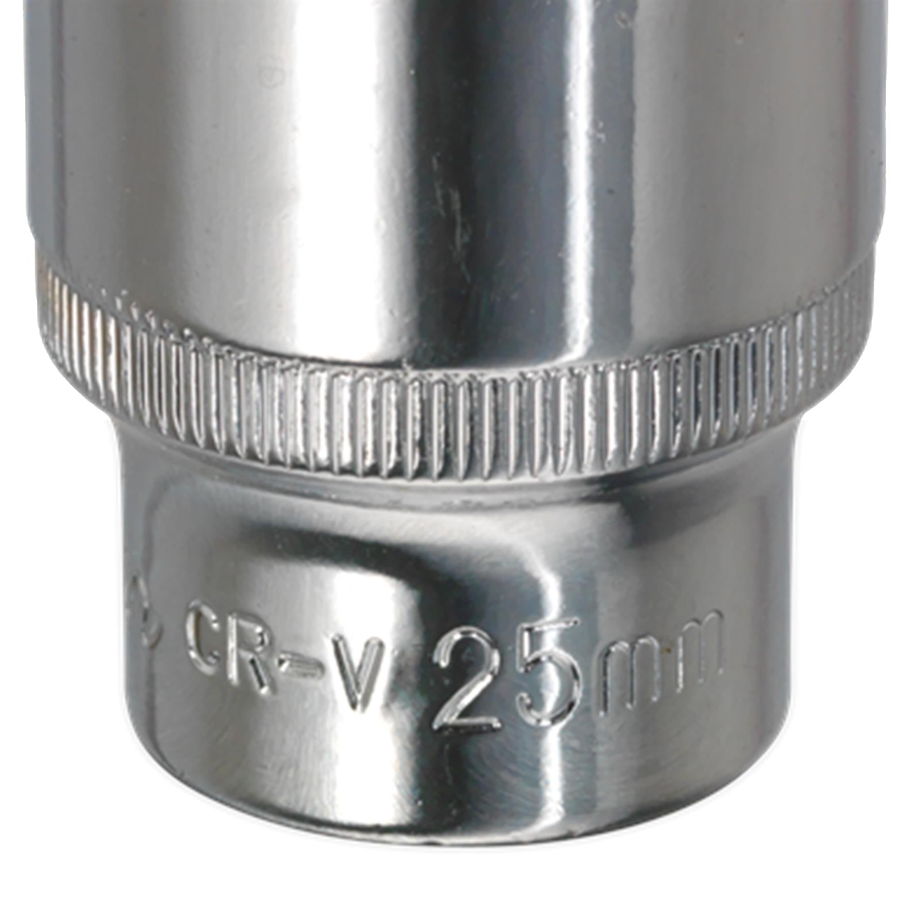 Sealey WallDrive Socket 25mm 1/2"Sq Drive Fully Polished
