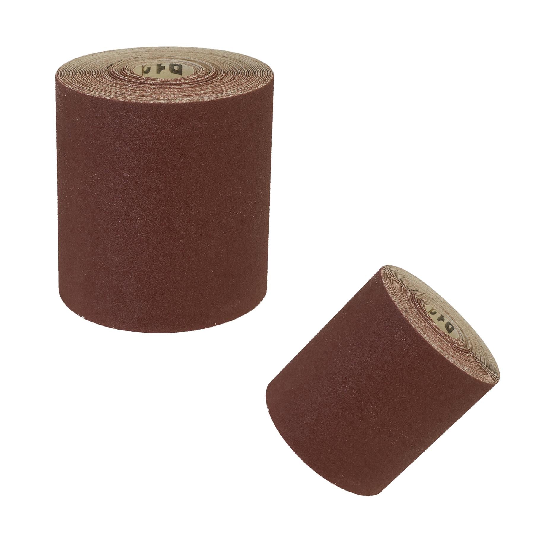 Production Sanding Roll 115mm x 10m - Fine 120Grit. Sealey