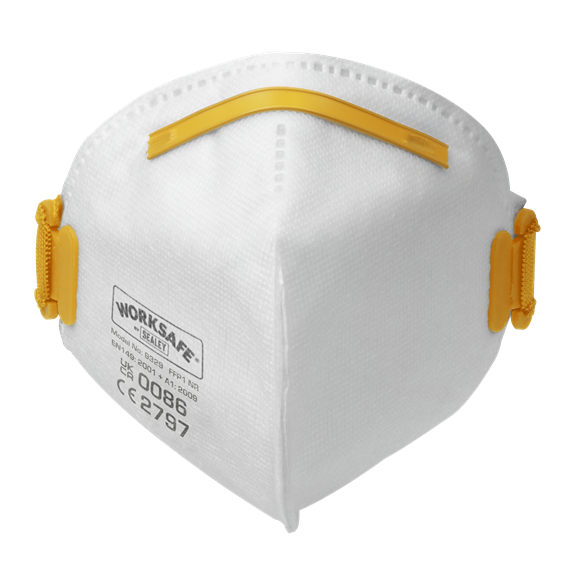 Sealey Fold Flat Mask FFP1 - Pack of 10
