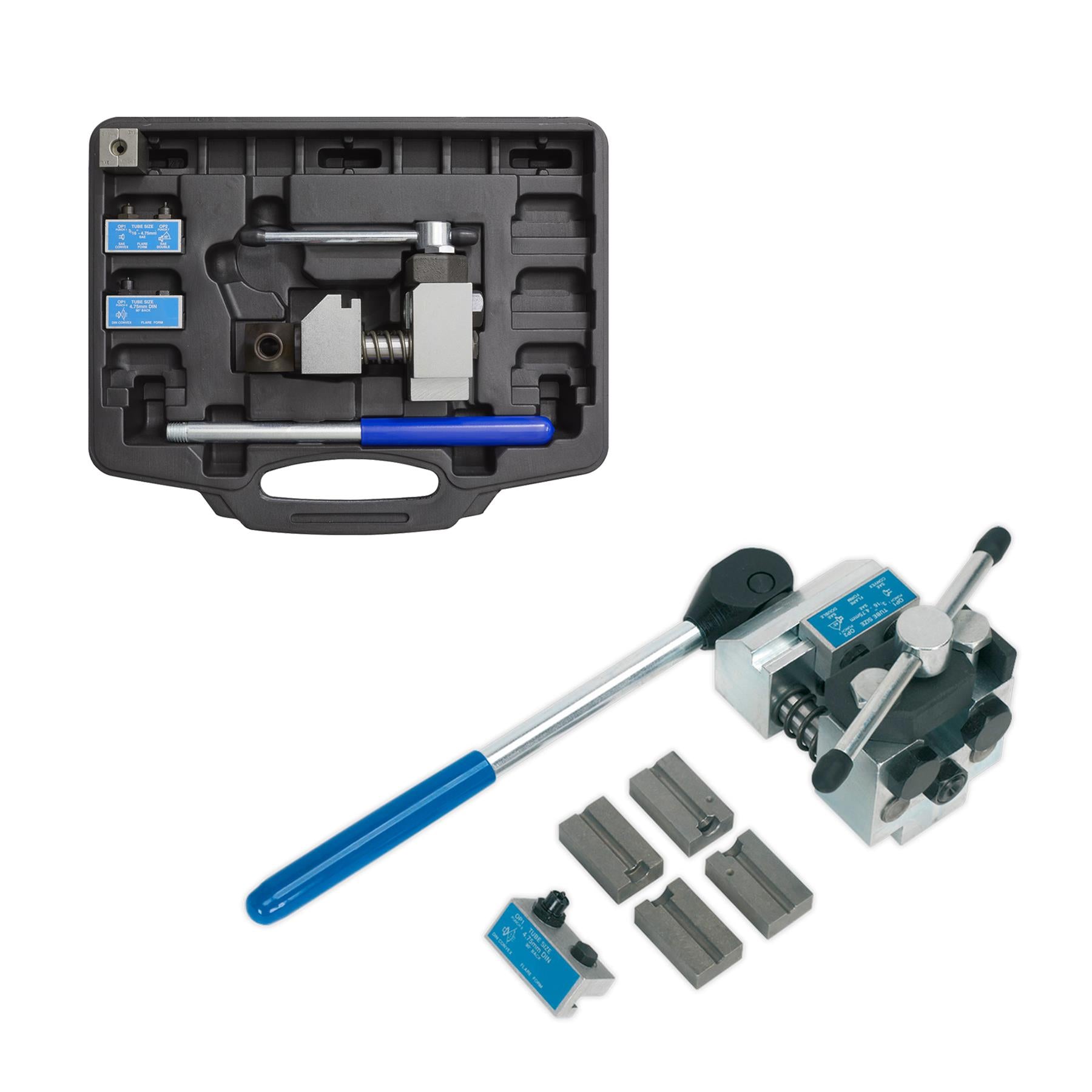 Sealey Brake Pipe Flaring Kit 3/16" SAE, 4.75mm DIN Storage Case
