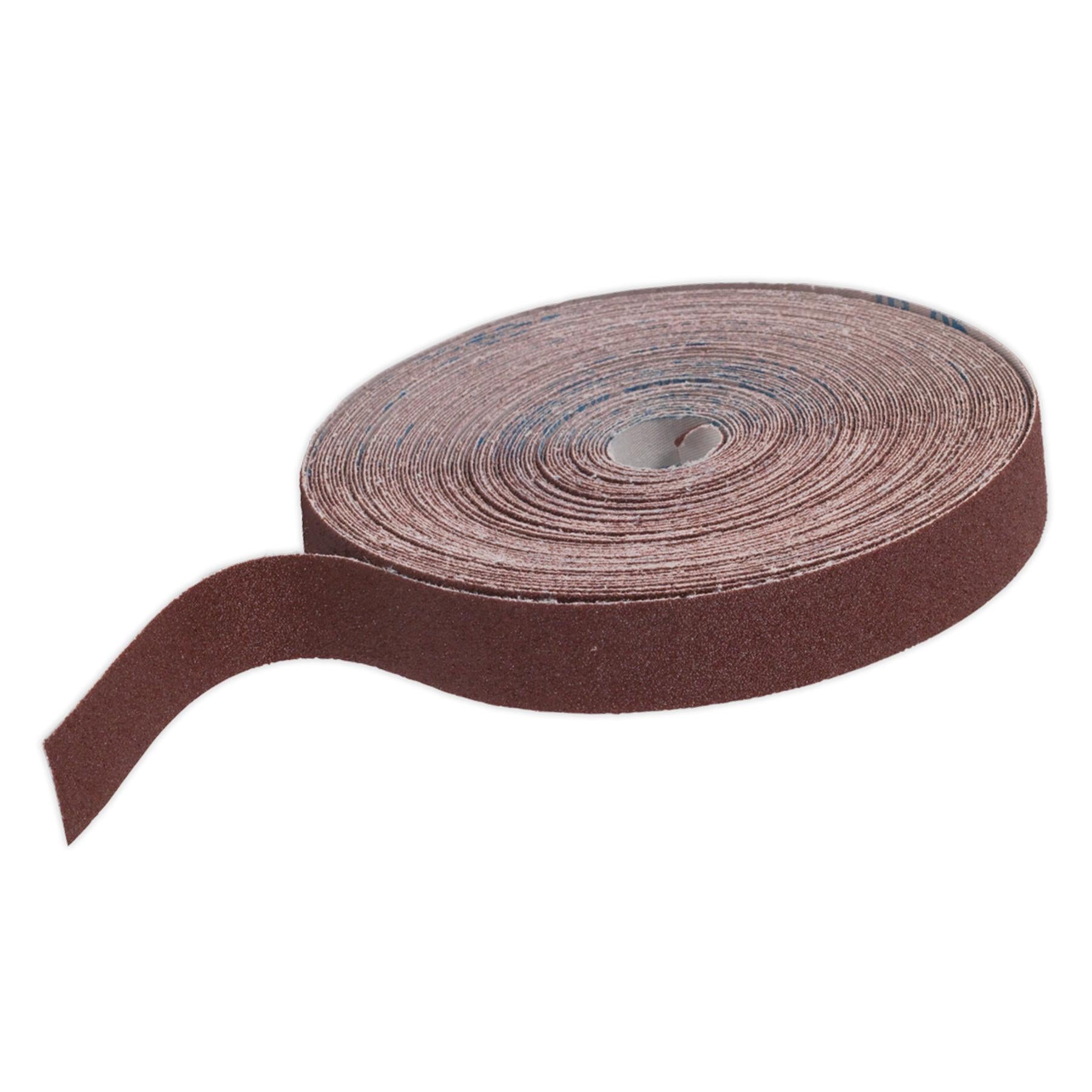 Sealey Emery Roll Brown 25mm x 50m 80Grit