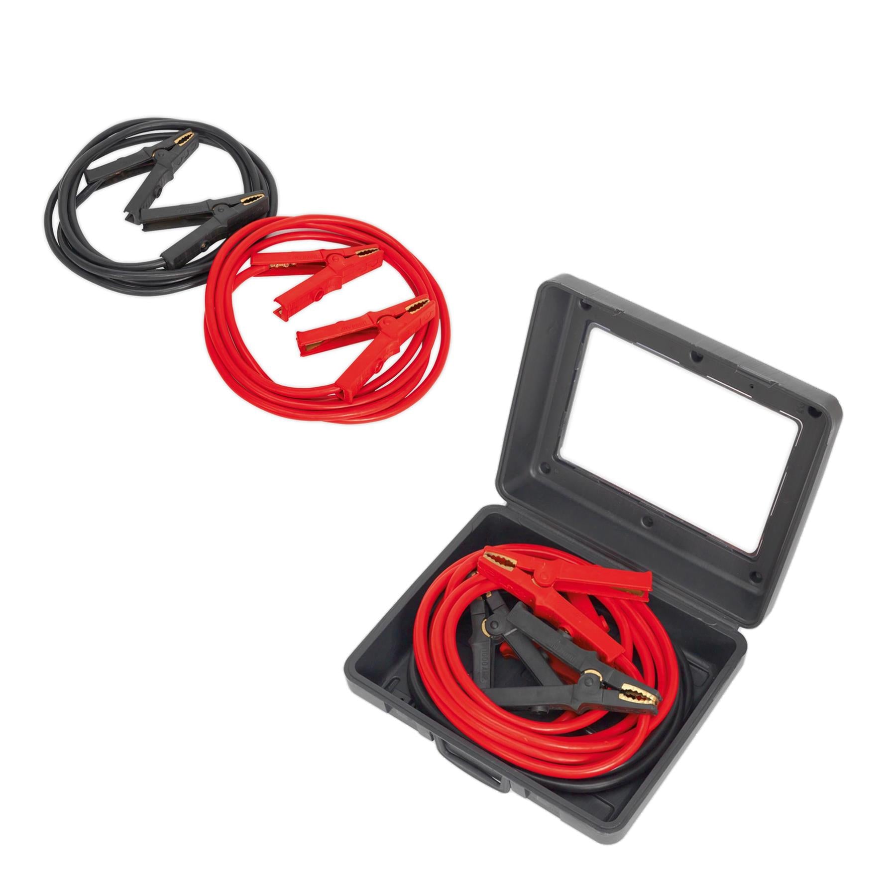 Sealey Heavy-Duty Booster Cables 40mm x 5m 600A Aluminium Cable Power Transfer