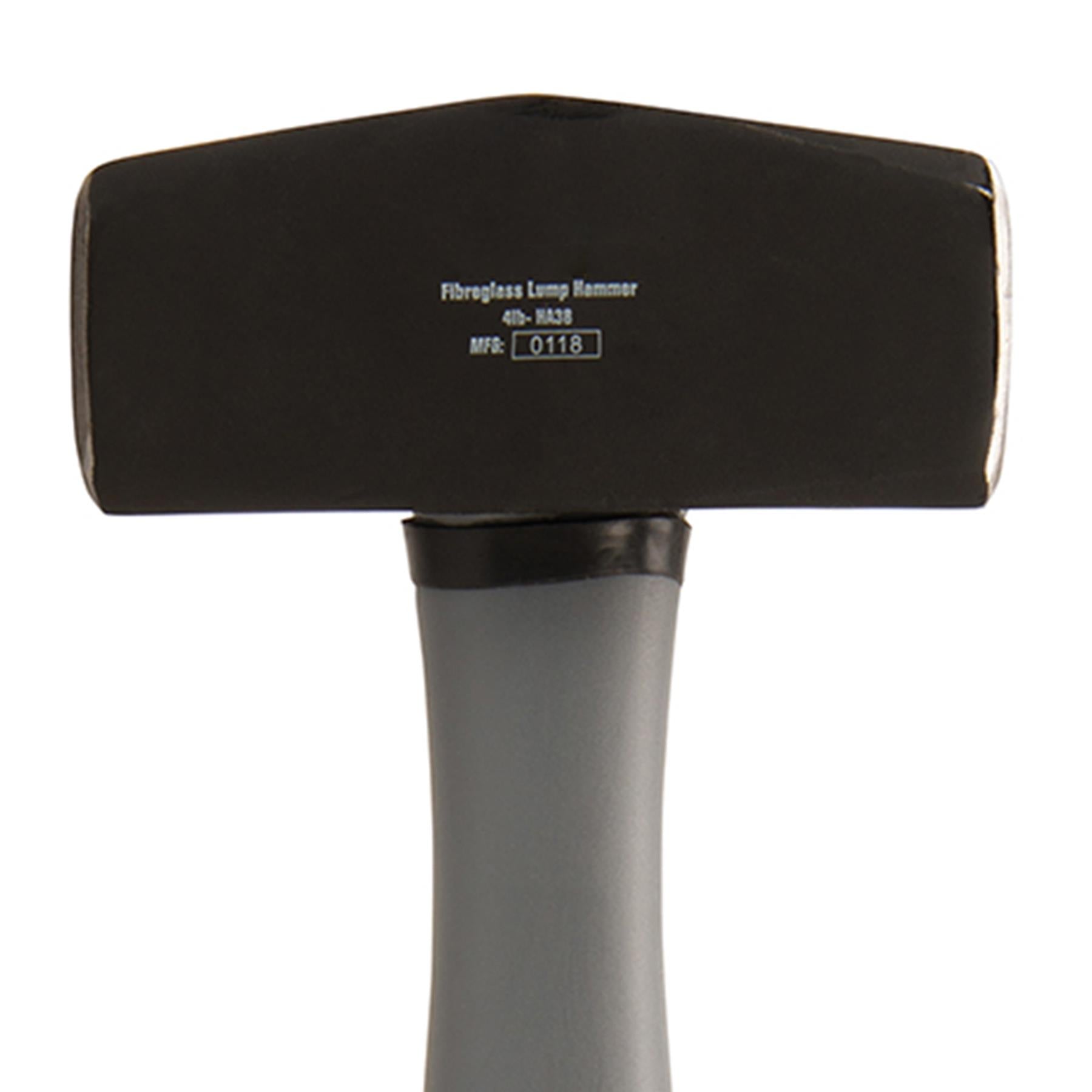 Fibreglass Lump Hammer 4Lb (1.81Kg) Steel Mallet High Grip Demoliton Building