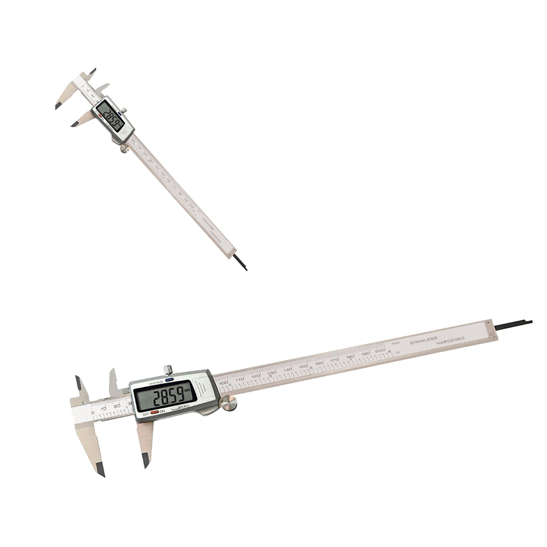 Digital Vernier Caliper Micrometer Expert Electronic LCD Display Tool 6in 200mm