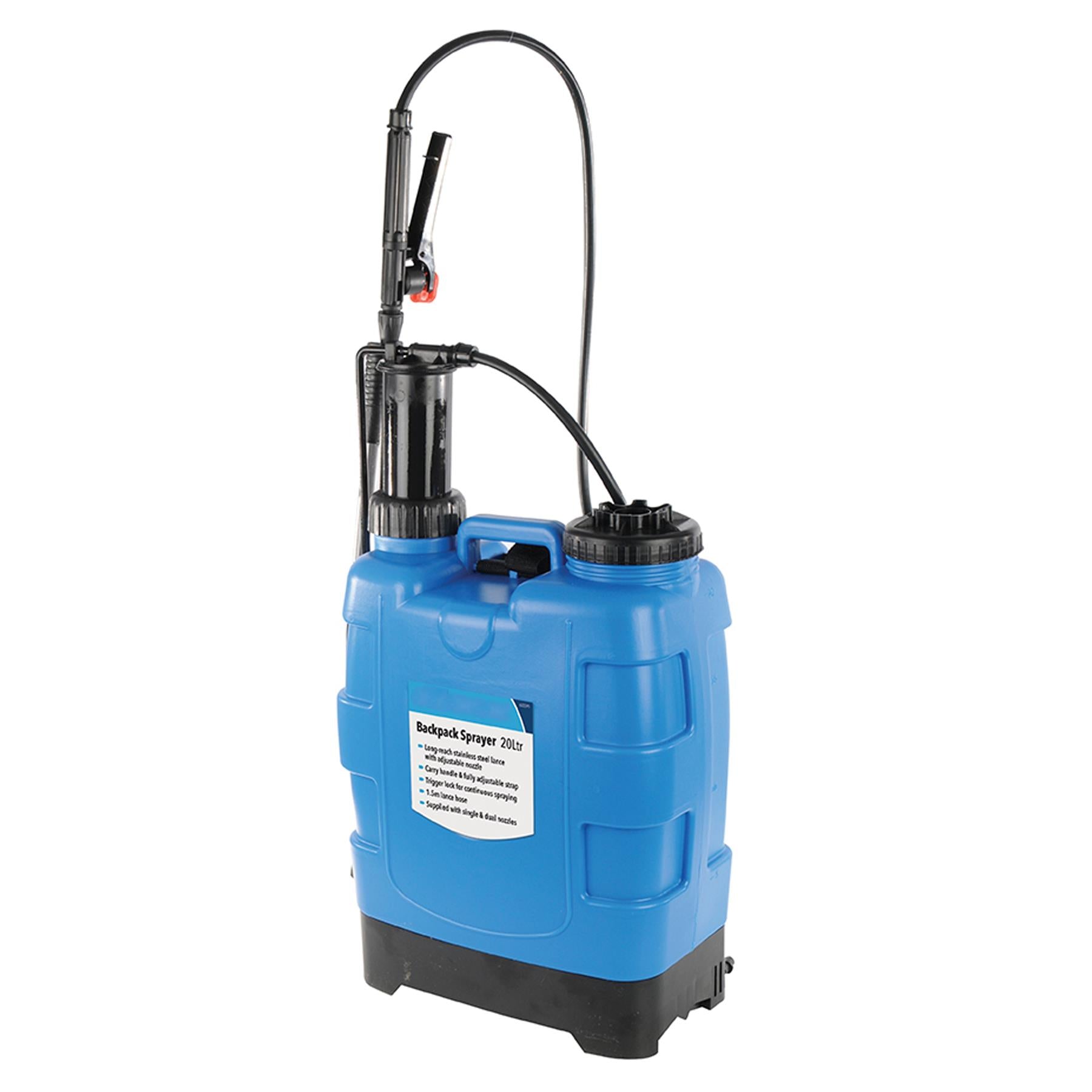 Backpack Sprayer 20Ltr Gardening Long Reach Spray Water,Pesticides,Insecticides
