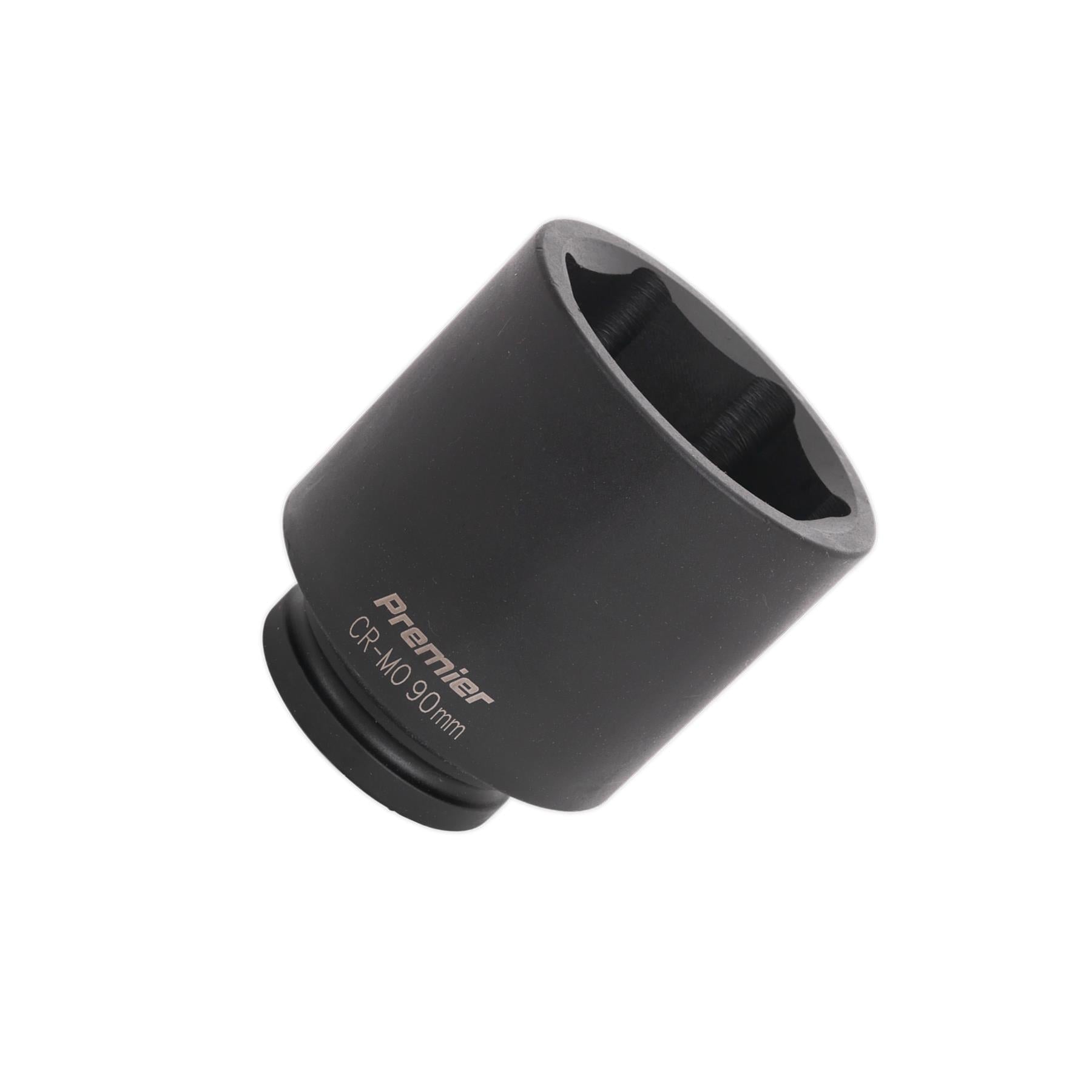 Sealey Impact Socket 90mm Deep 1"Sq Drive Chrome Molybdenum Lifetime Guarantee
