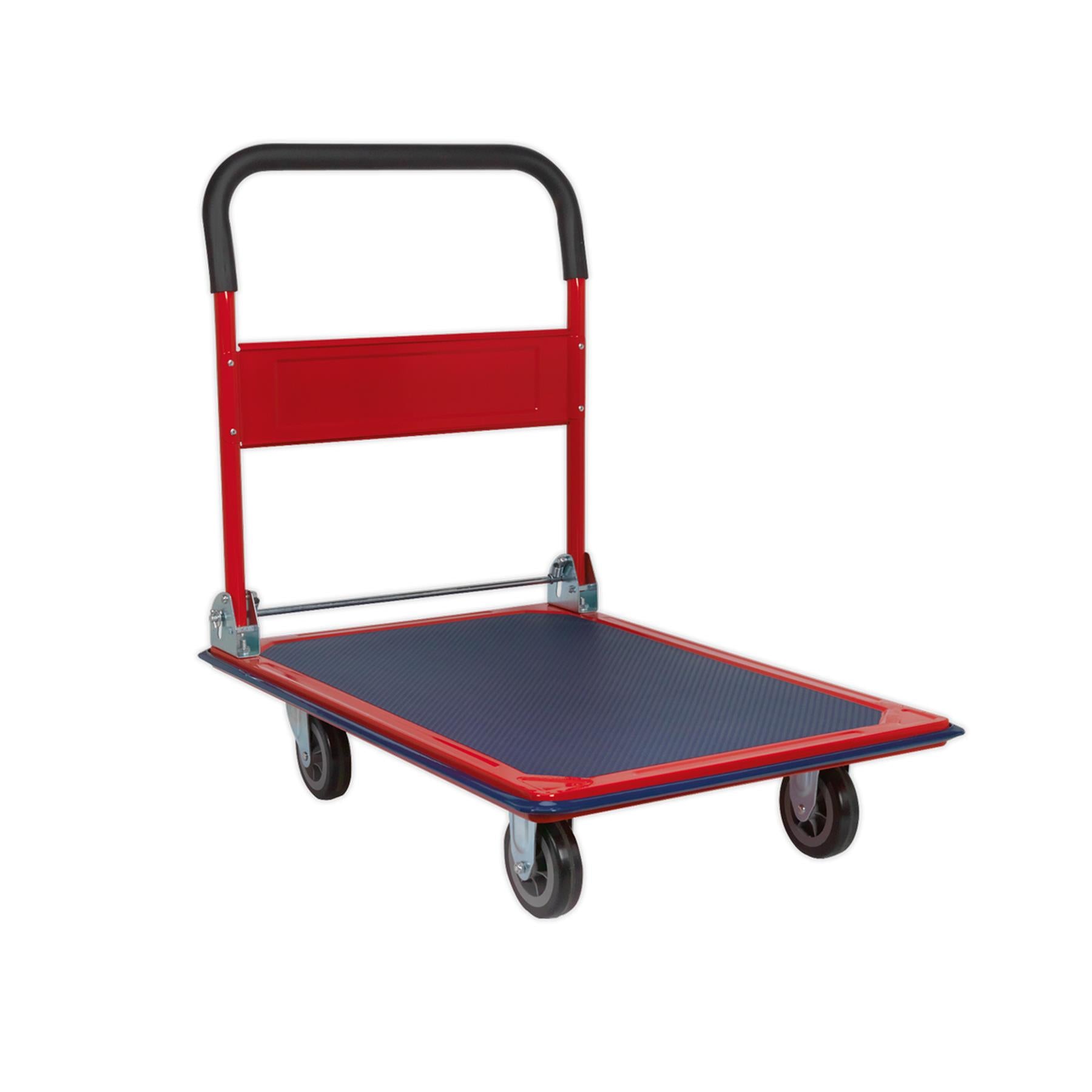 Sealey Platform Truck 300kg Capacity Rubberised Deck & Bumper Strip