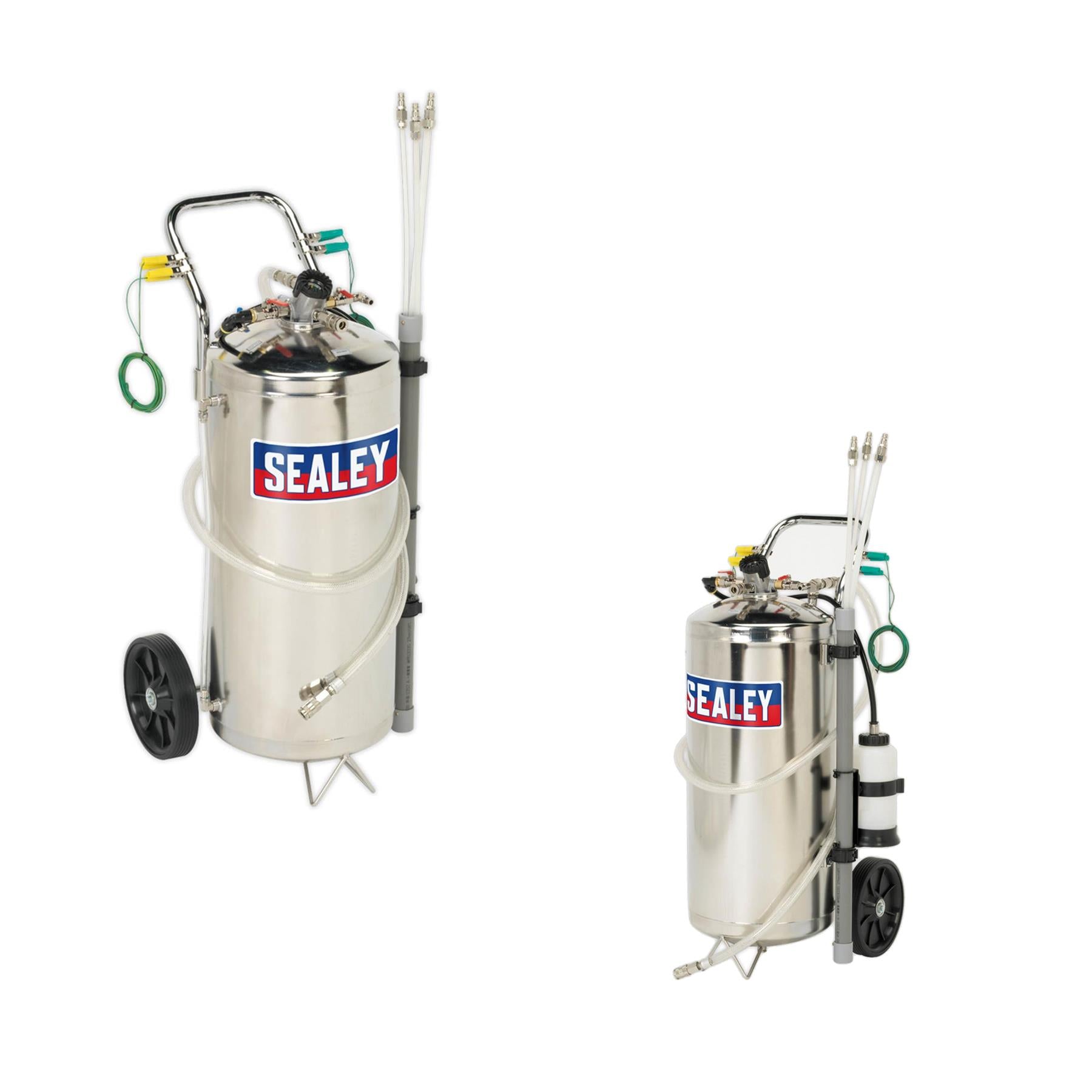 Sealey Air Operated Fuel Drainer 40L Stainless Steel