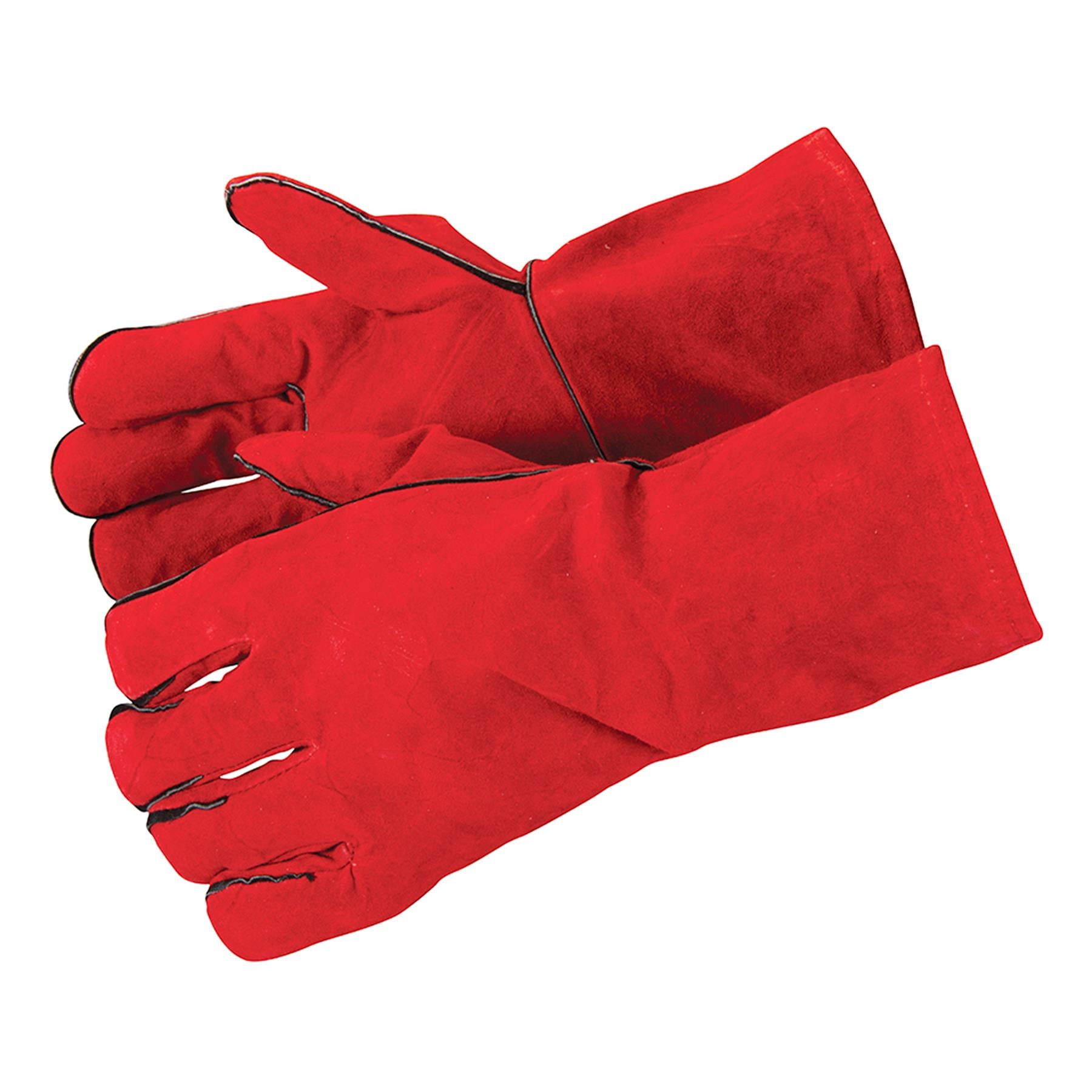 Gauntlet Gloves 14" (350mm) Stove, BBQ, Wood Burning, Logs, Heat Resistant. Welding