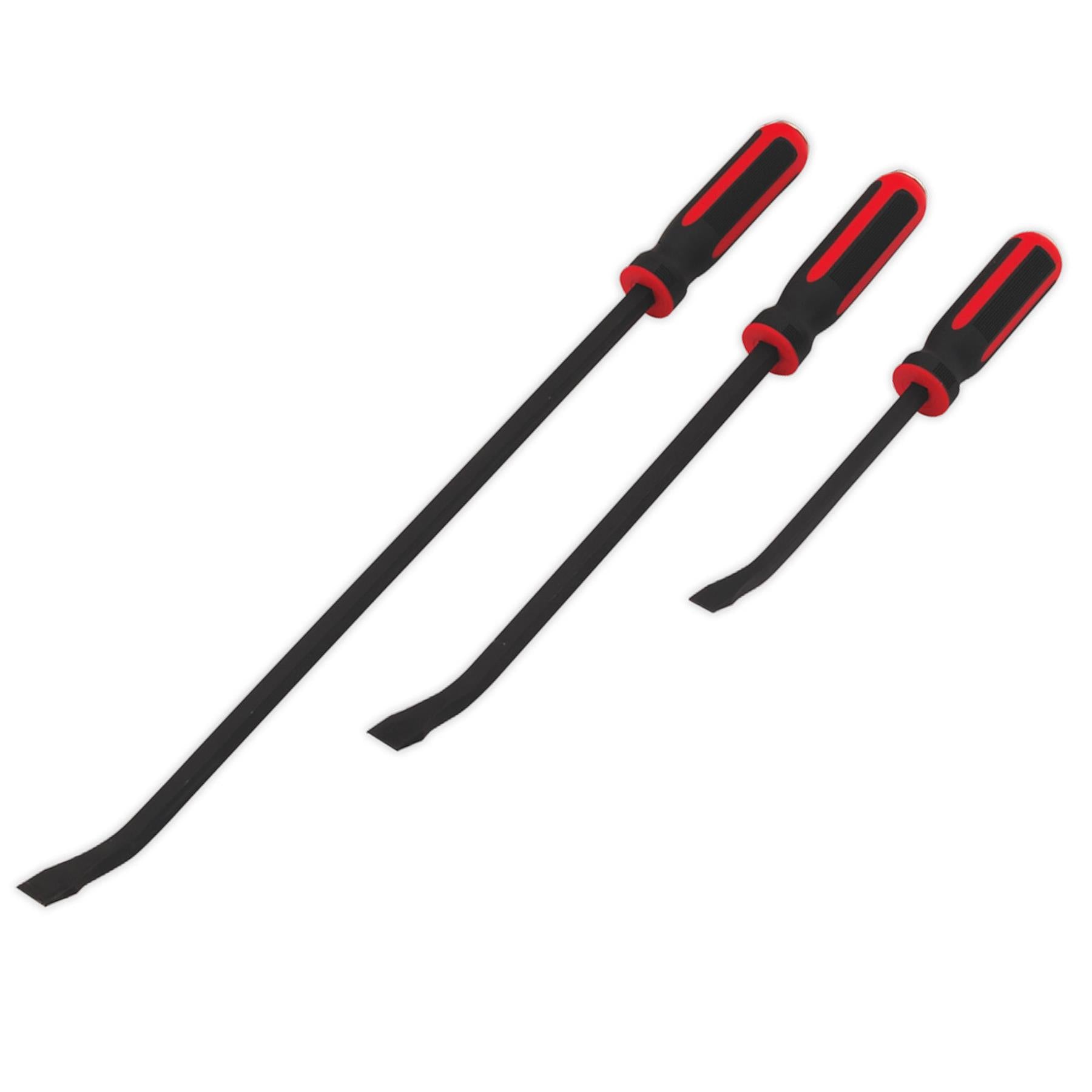 Sealey Angled Pry Bar Set 4 Piece Heavy Duty Crowbar Tools