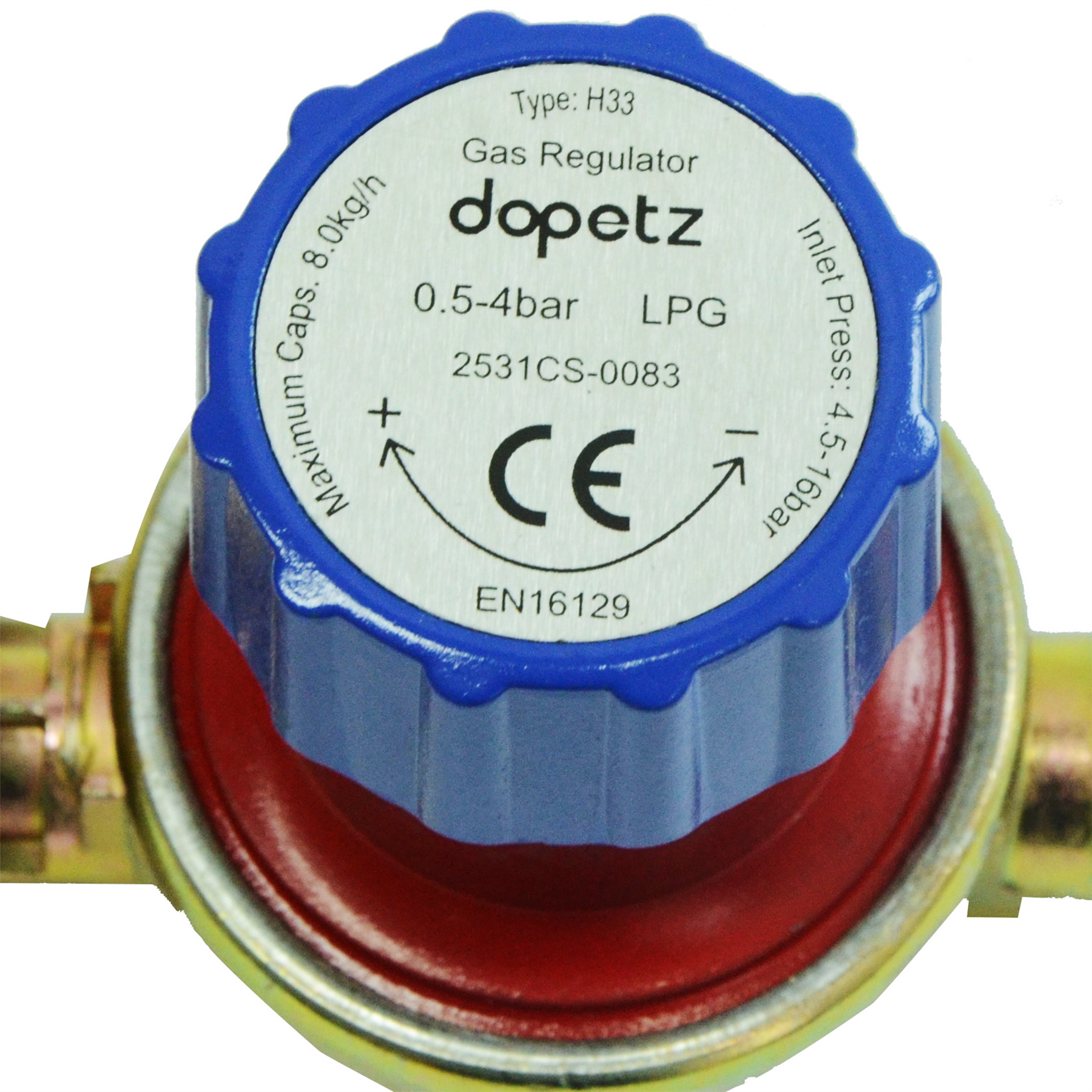 Adjustable Propane Gas Regulator 500 - 4000 mbar Variable Gas Flow BBQ Heater