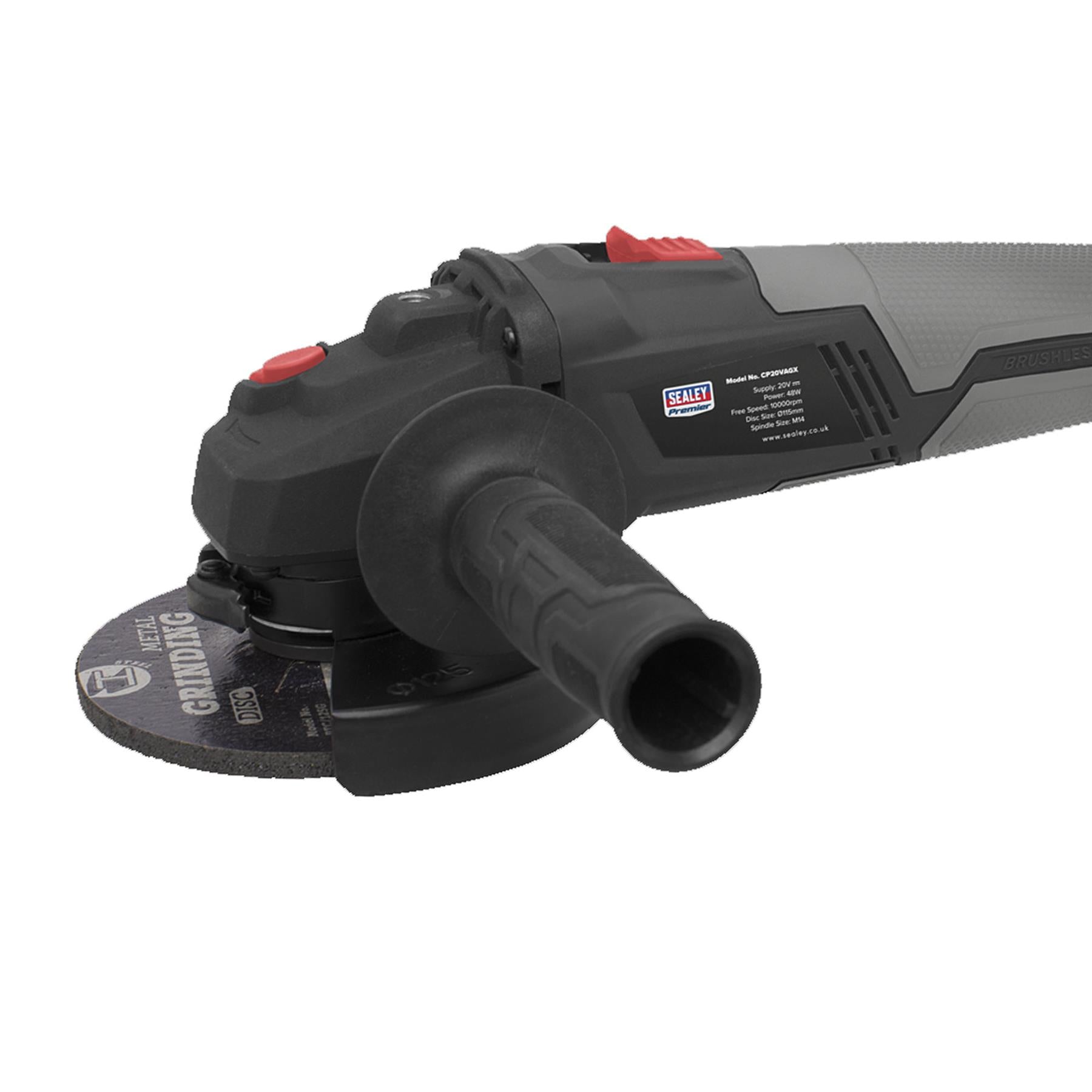 Sealey Brushless Angle Grinder 115mm 20V - Body Only