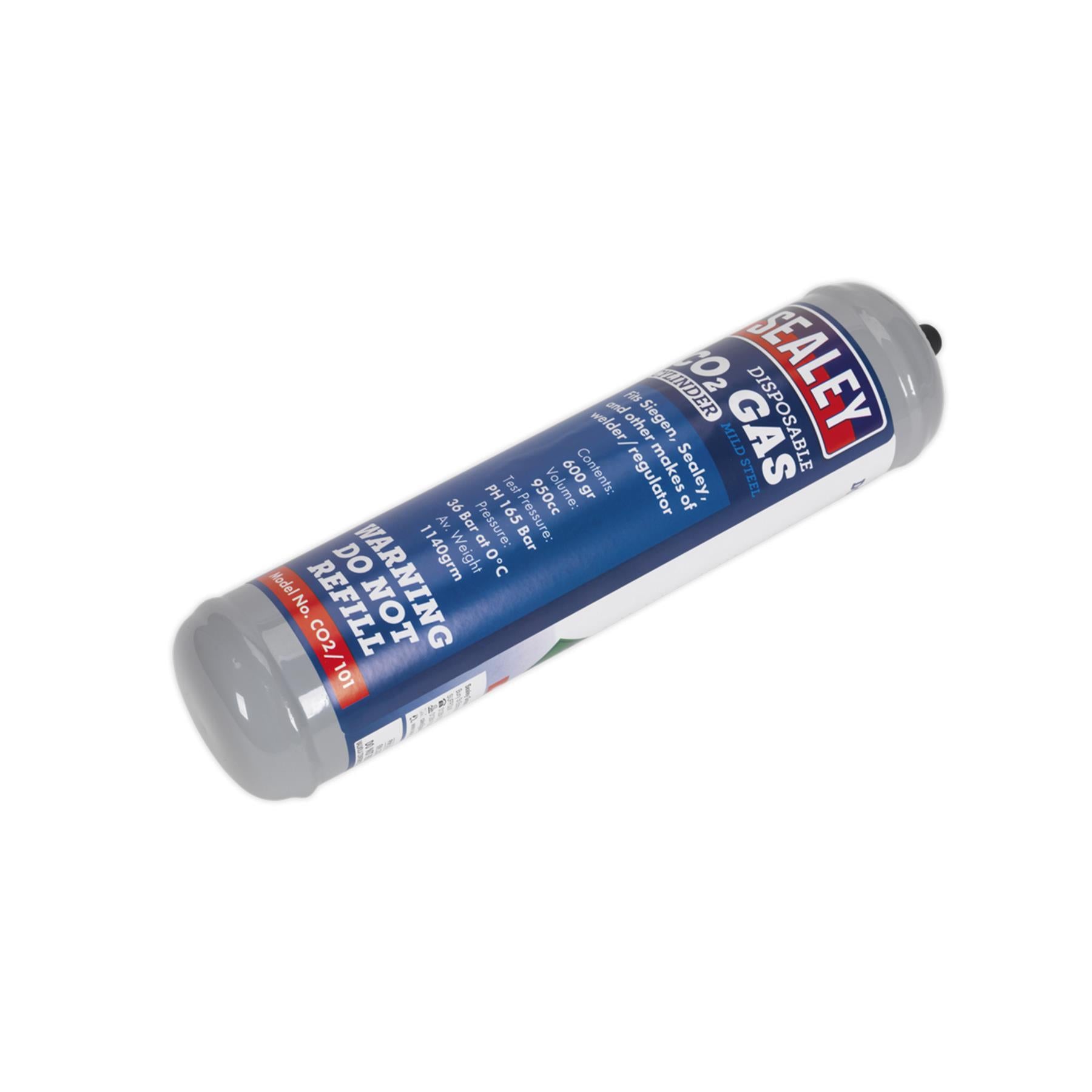 Sealey Gas Cylinder Disposable Carbon Dioxide 600g