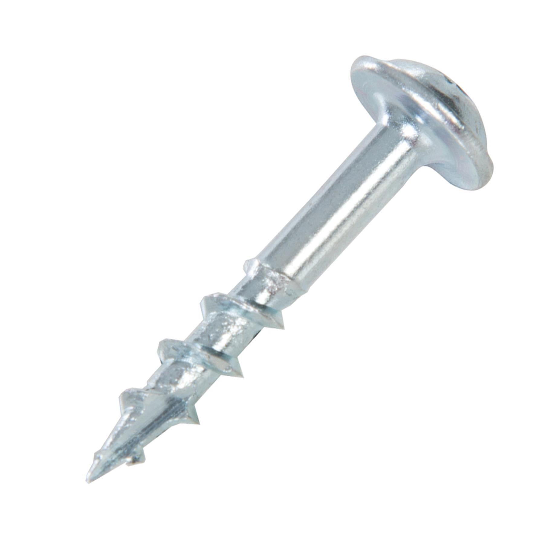 Zinc Pocket-Hole Screws Washer Head Coarse Thread Rust Resistant - 8 x 1" 100pk