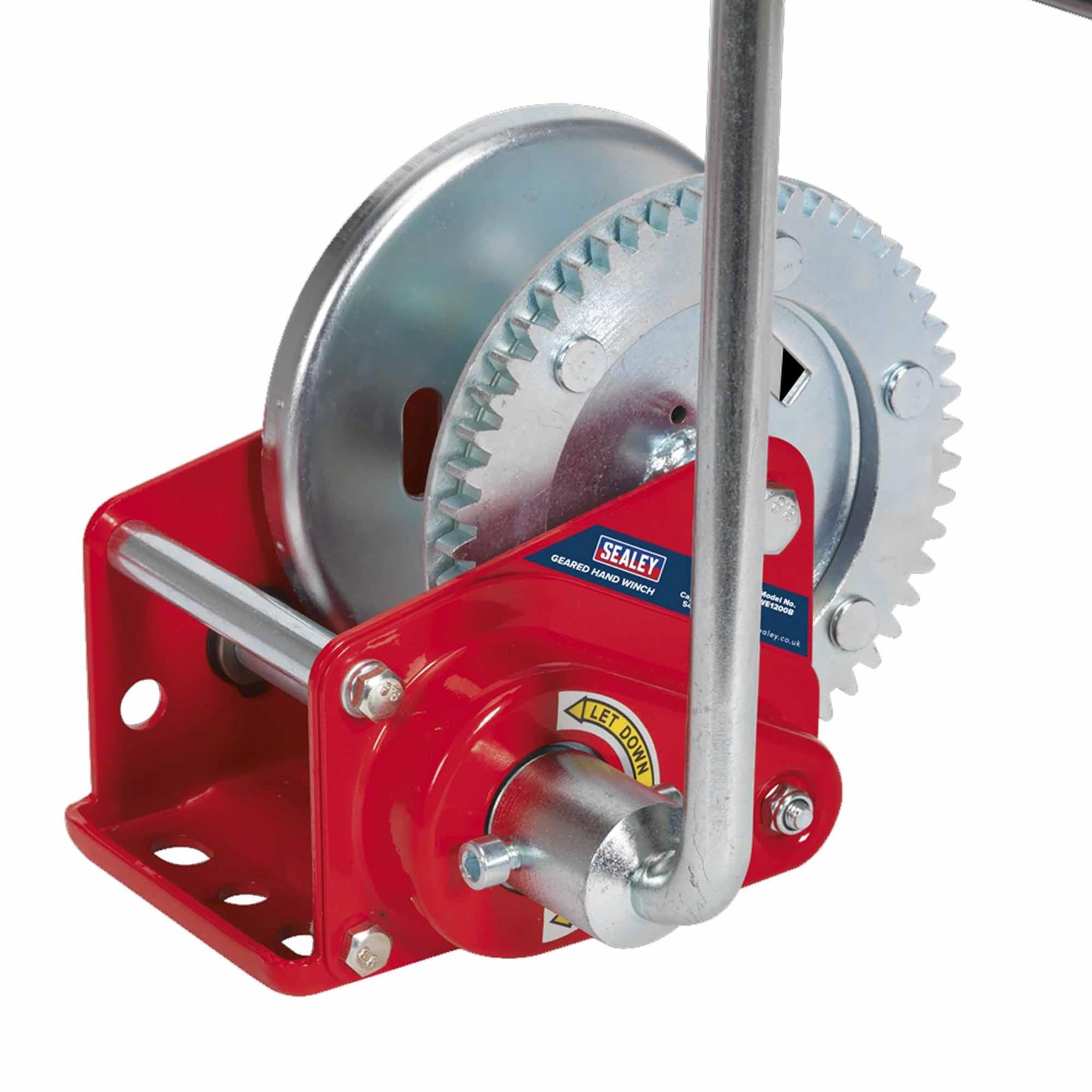 Sealey Geared Hand Winch with Brake 540kg Capacity