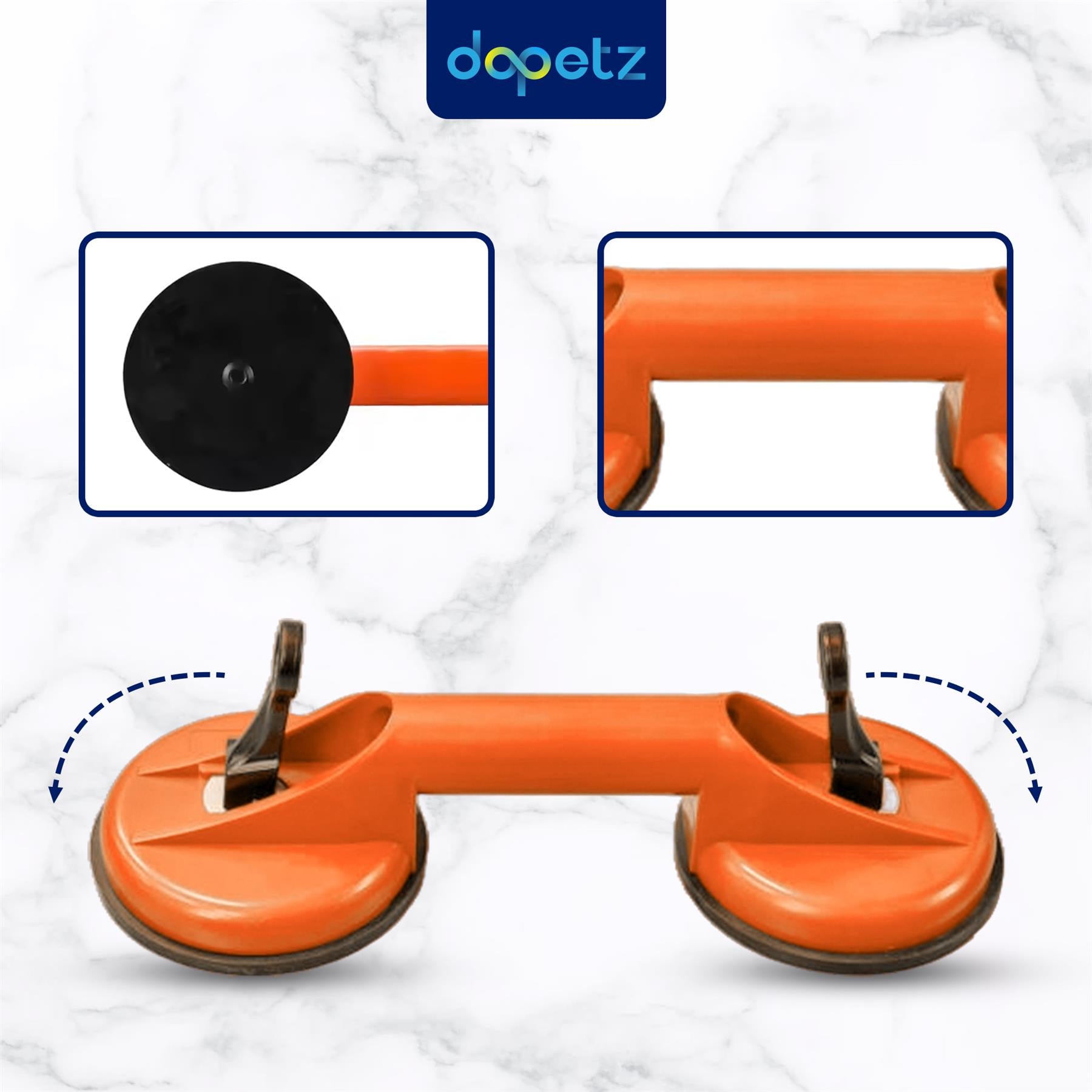 Dual Suction Cup Pad Lifter 70kg Sucker Plate Glass tile Mirror Lifter Puller