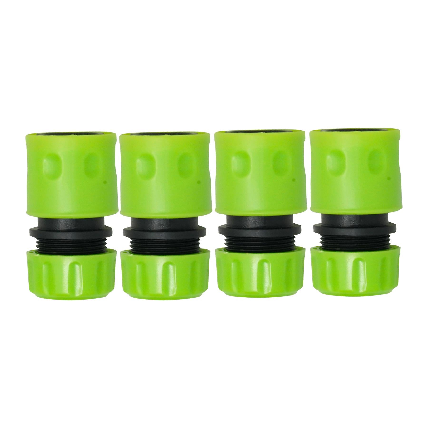 Garden Hose Fitting Set 1/2", 2X 2-Way Male Connector 4X Female Hose Connector
