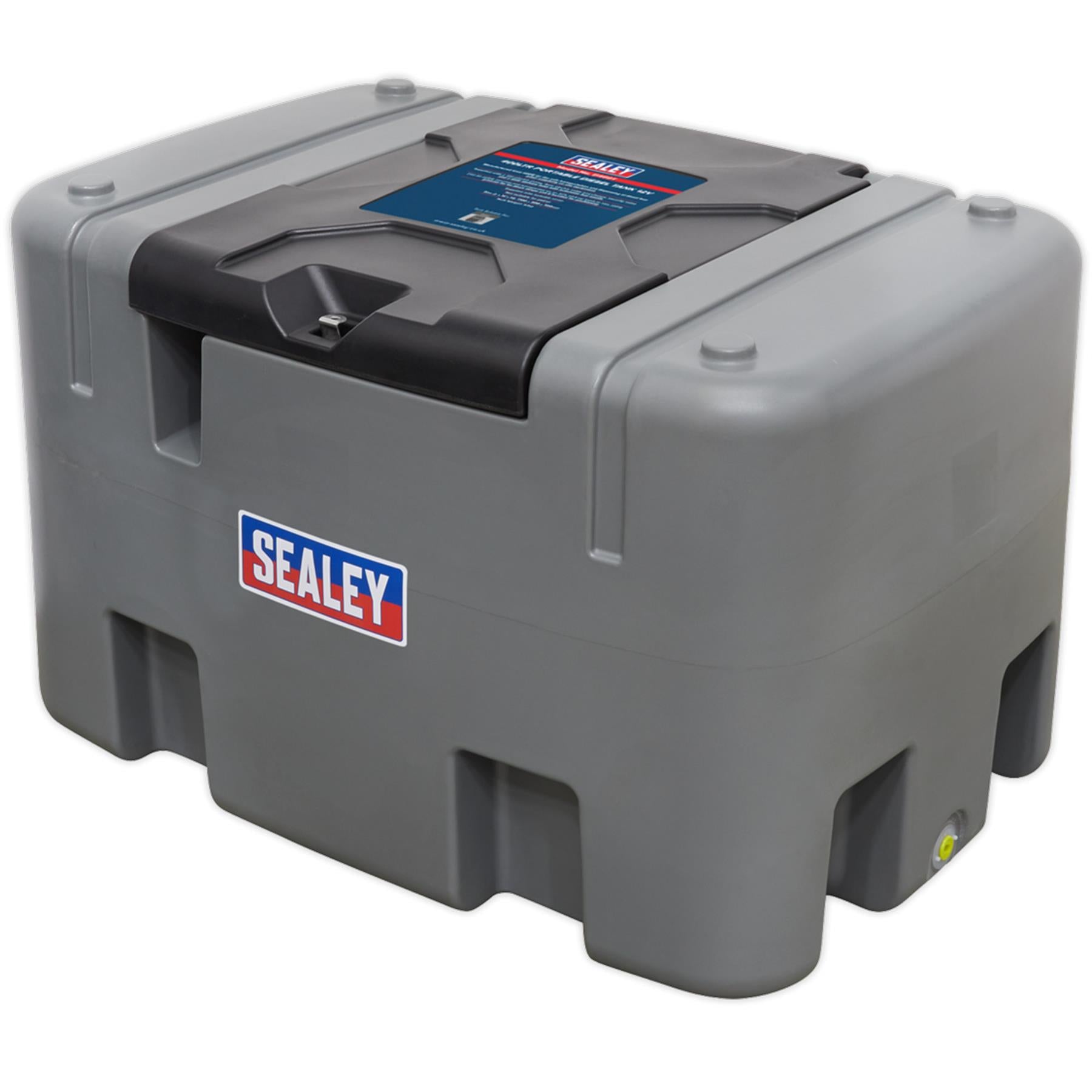 Sealey Portable Diesel Tank 400L 12V 4m Electric cable and clamps