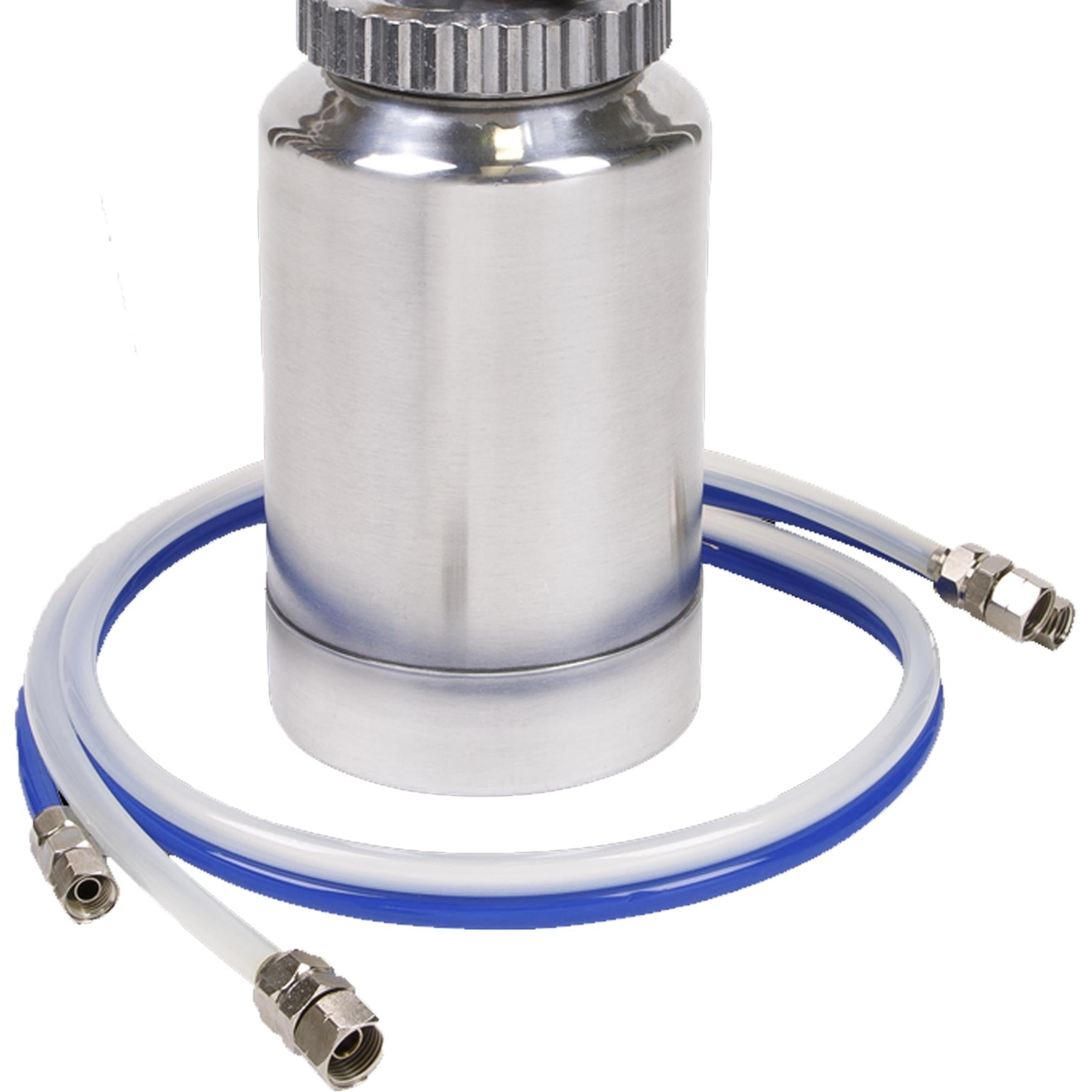 Sealey HVLP Pressure Pot System with Spray Gun & Hoses 1.7mm Set-Up