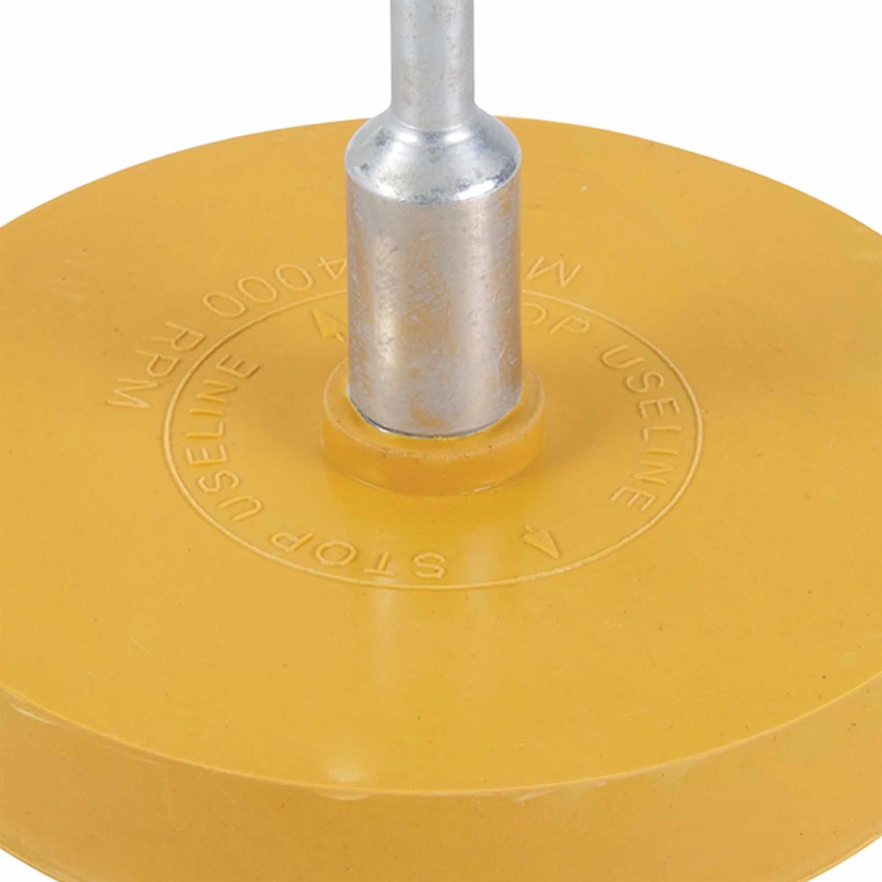Caramel Eraser Rubber Pad for Air & Power Drills 5/16" Chuck Adhesive Remover