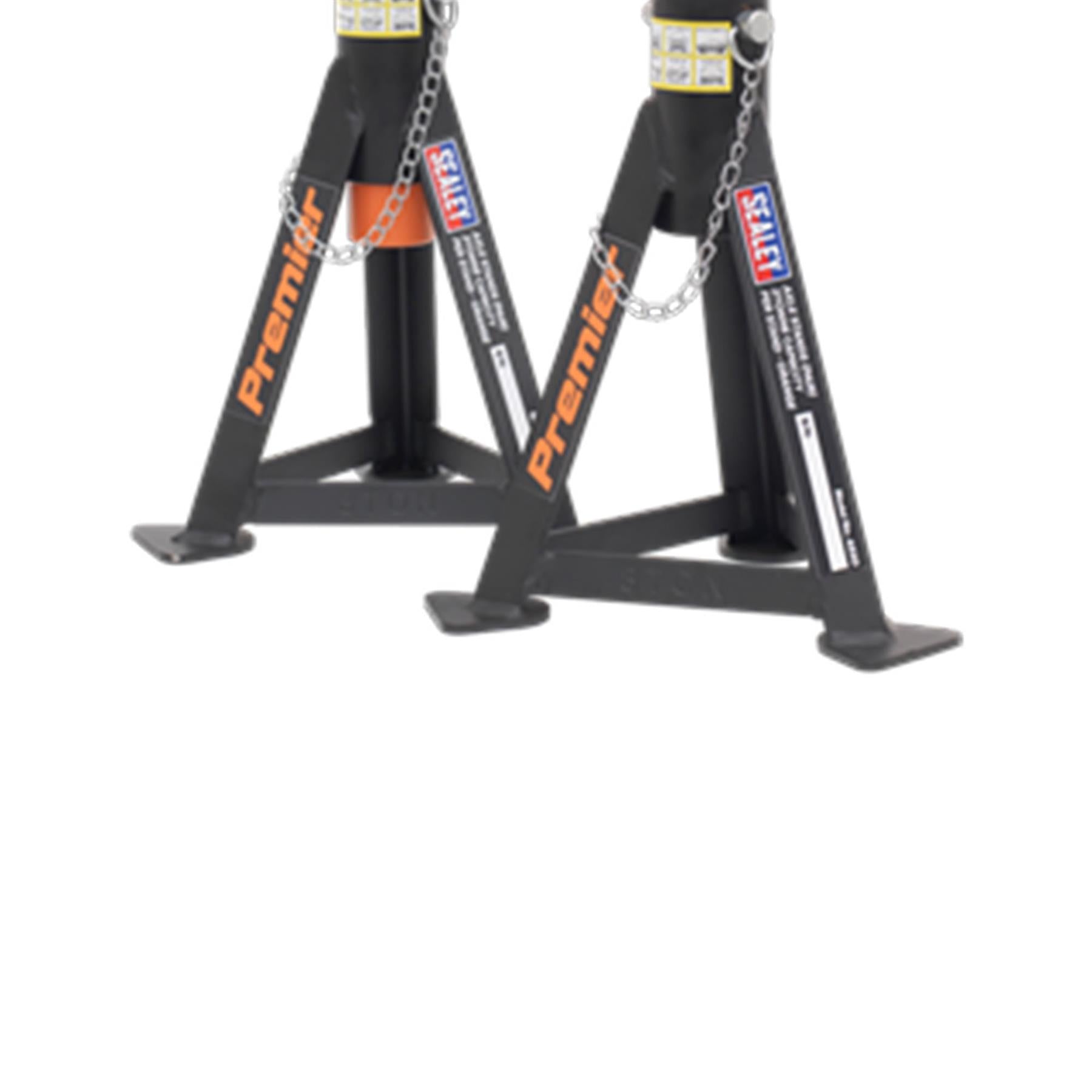 Sealey Axle Stands (Pair) 3tonne Capacity per Stand Orange