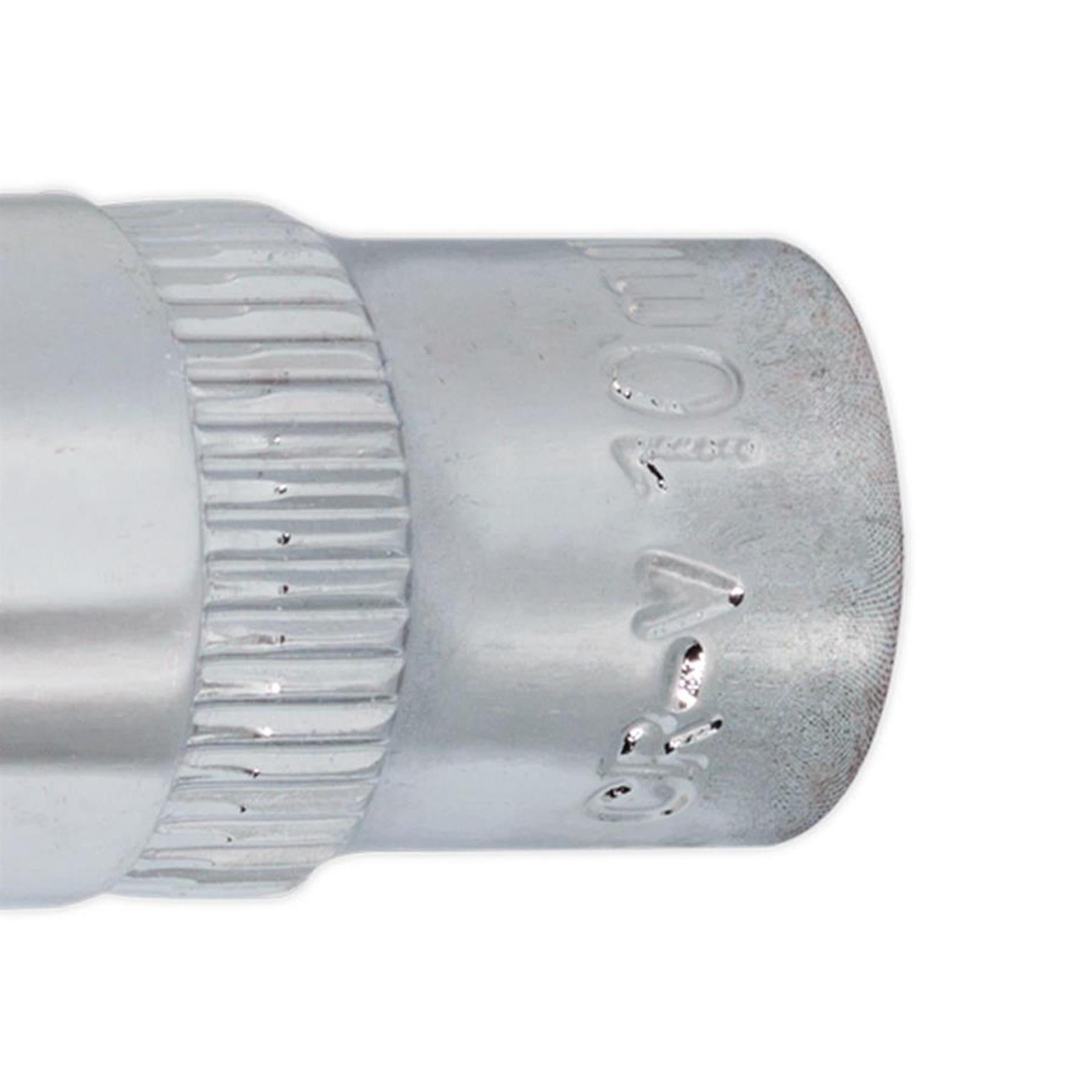 Sealey WallDrive® Socket 10mm 1/4"Sq Drive Fully Polished