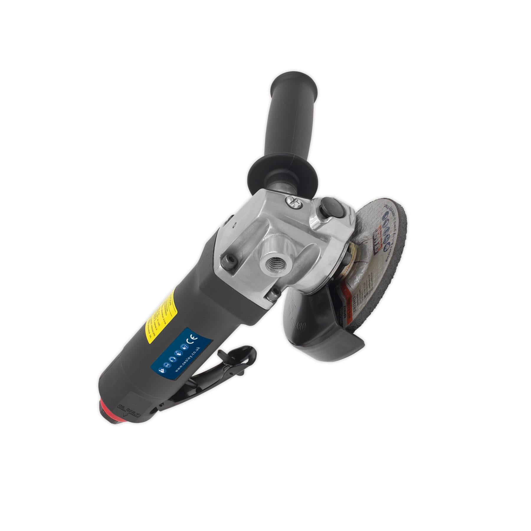 Sealey Air Angle Grinder 100mm Composite Housing Lightweight & Easy Handle
