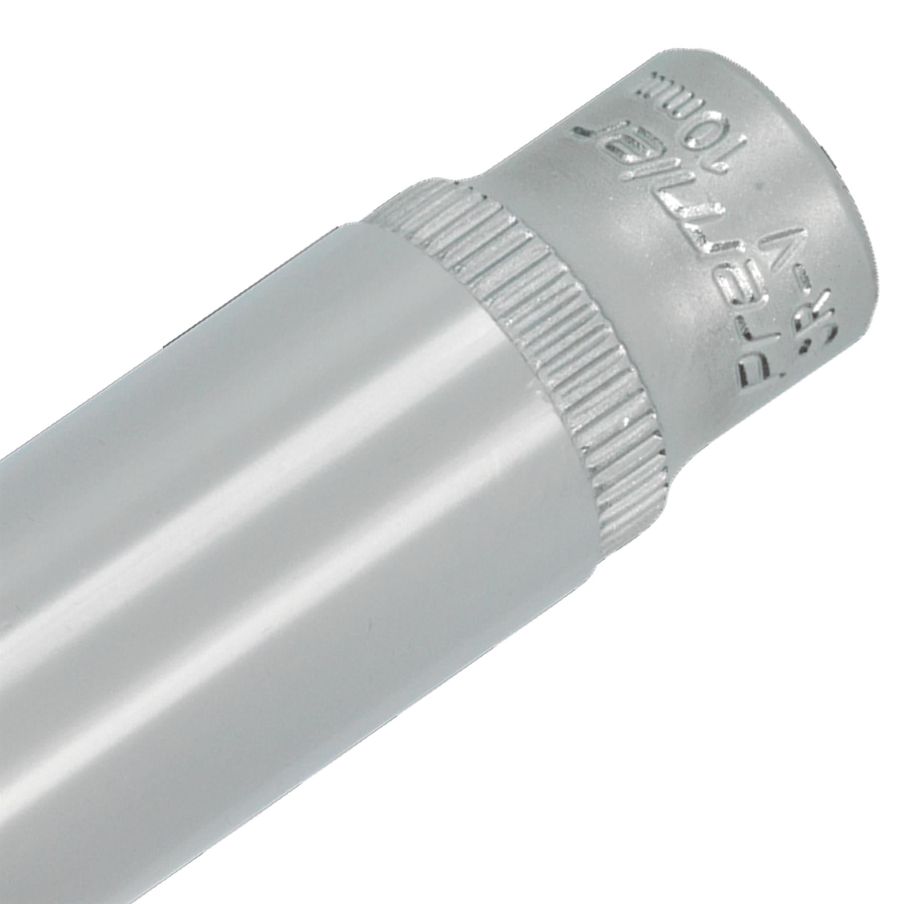 Sealey WallDrive Socket 10mm Deep 1/4"Sq Drive Chrome Vanadium steel